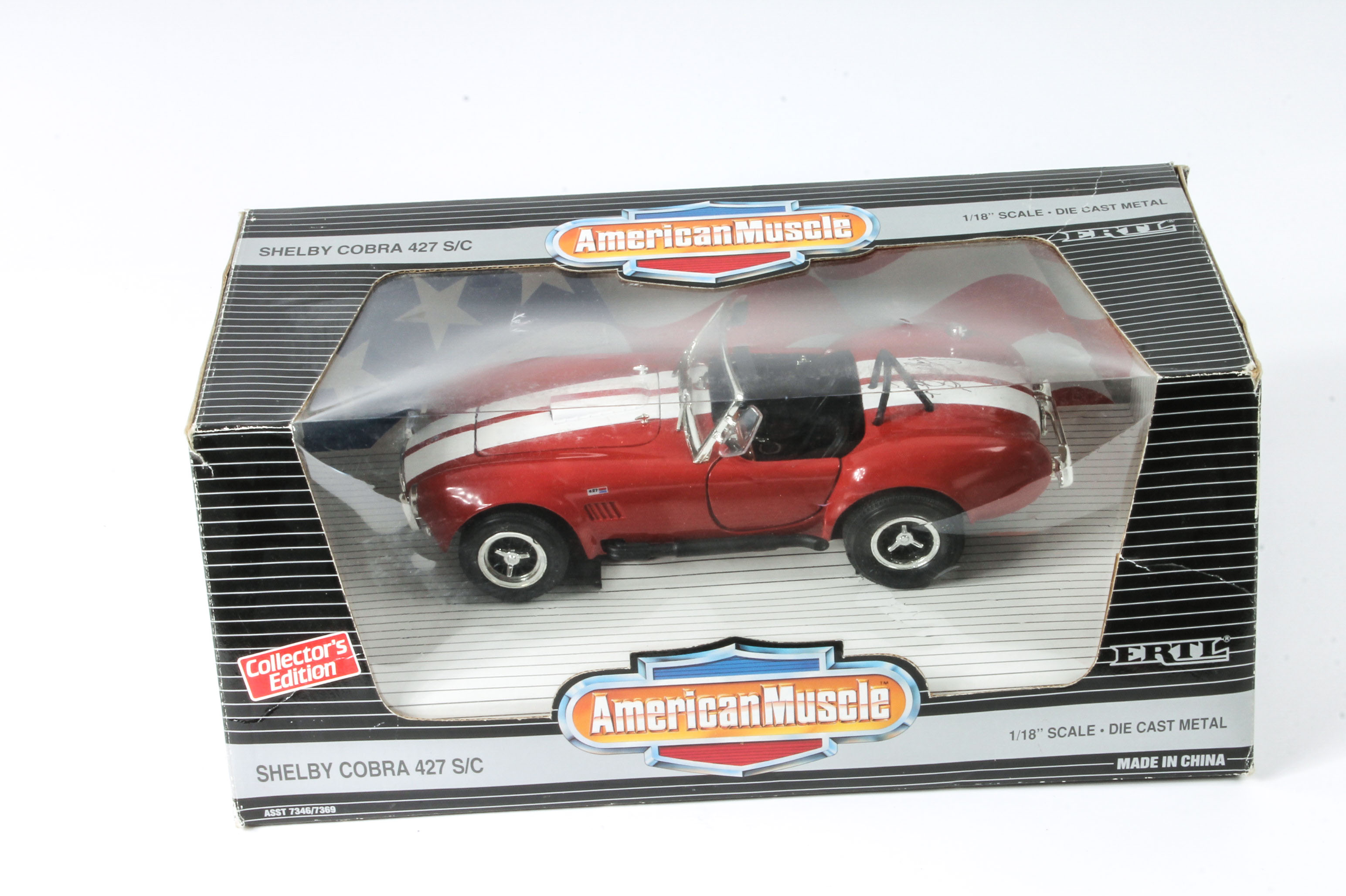Carroll Shelby Autographed 1/18" Scale Model Shelby Cobra 427 S/C