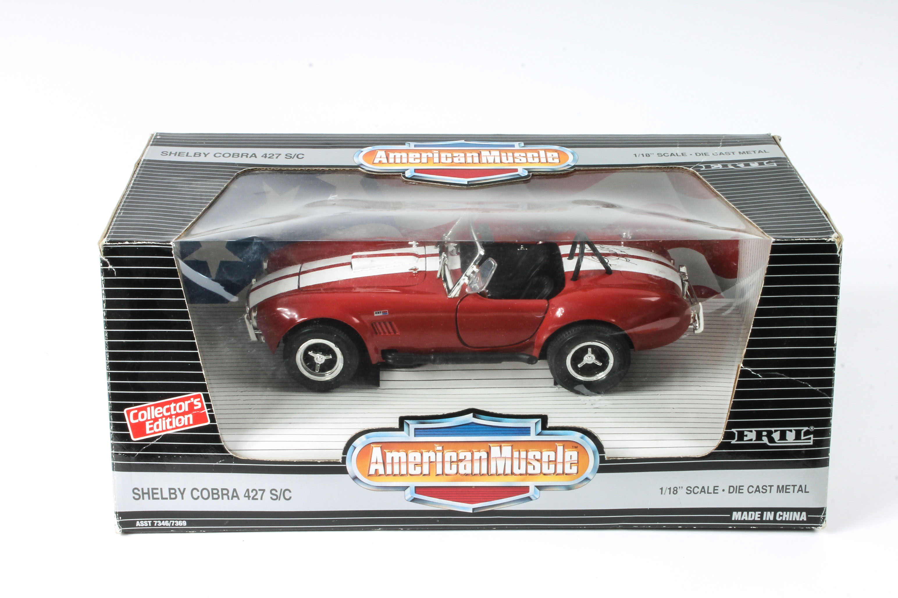 Carroll Shelby Autographed 1/18" Scale Model Shelby Cobra 427 S/C