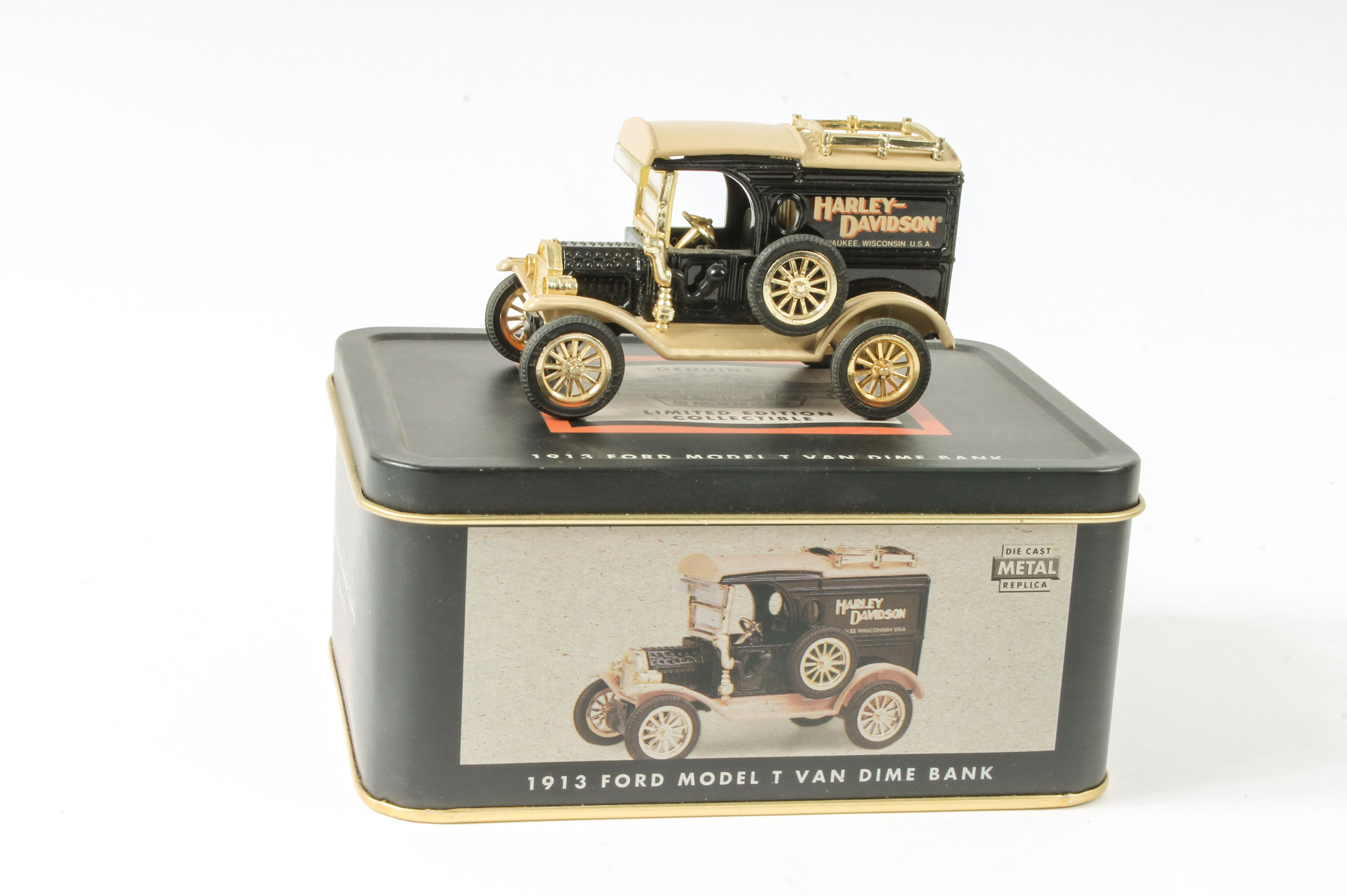 Collection of Harley-Davidson Branded Die-Cast Vehicle Dime Banks