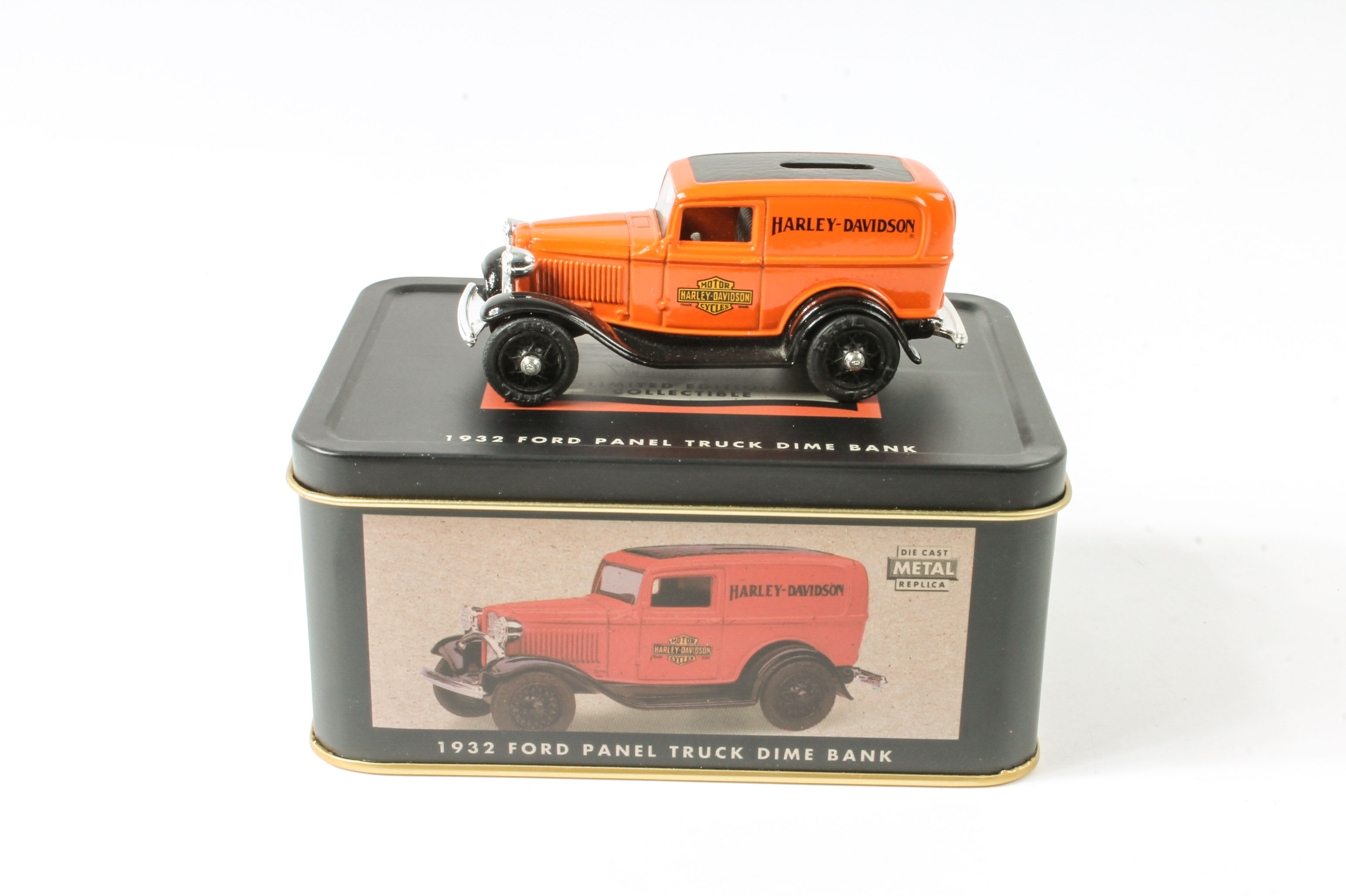 Collection of Harley-Davidson Branded Die-Cast Vehicle Dime Banks