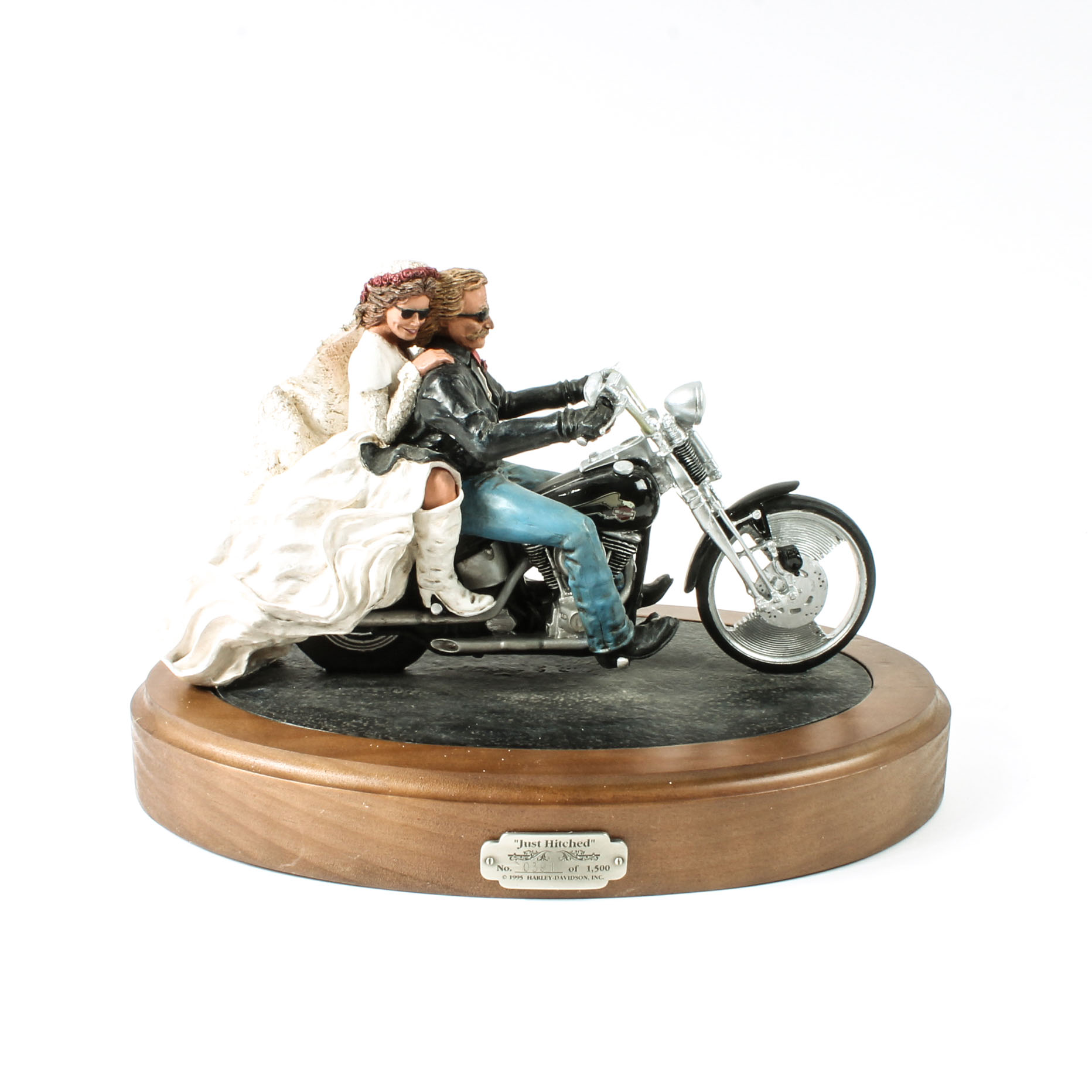 Limited Edition Harley-Davidson Figurine "Just Hitched"