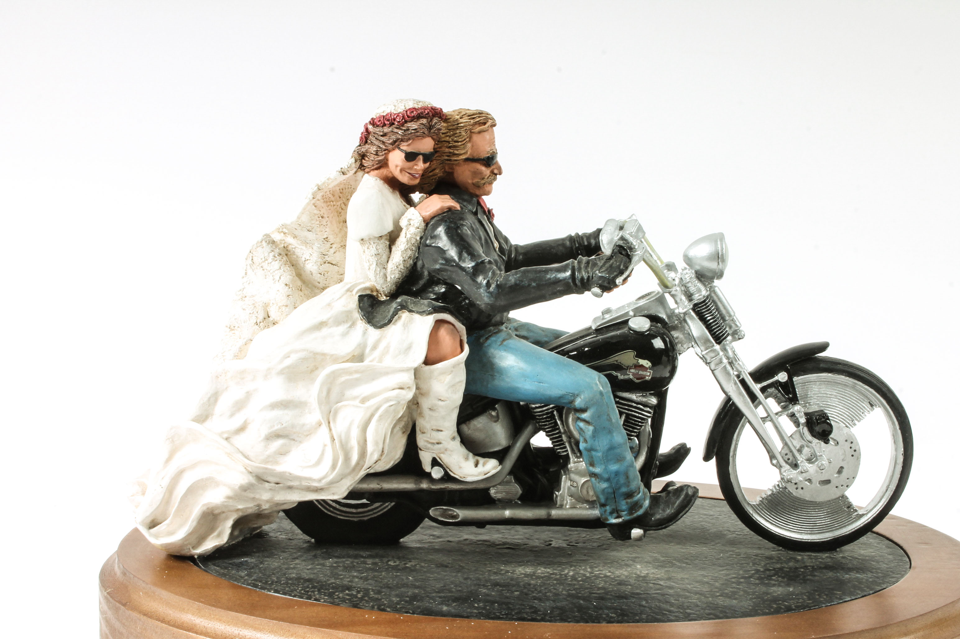 Limited Edition Harley-Davidson Figurine "Just Hitched"