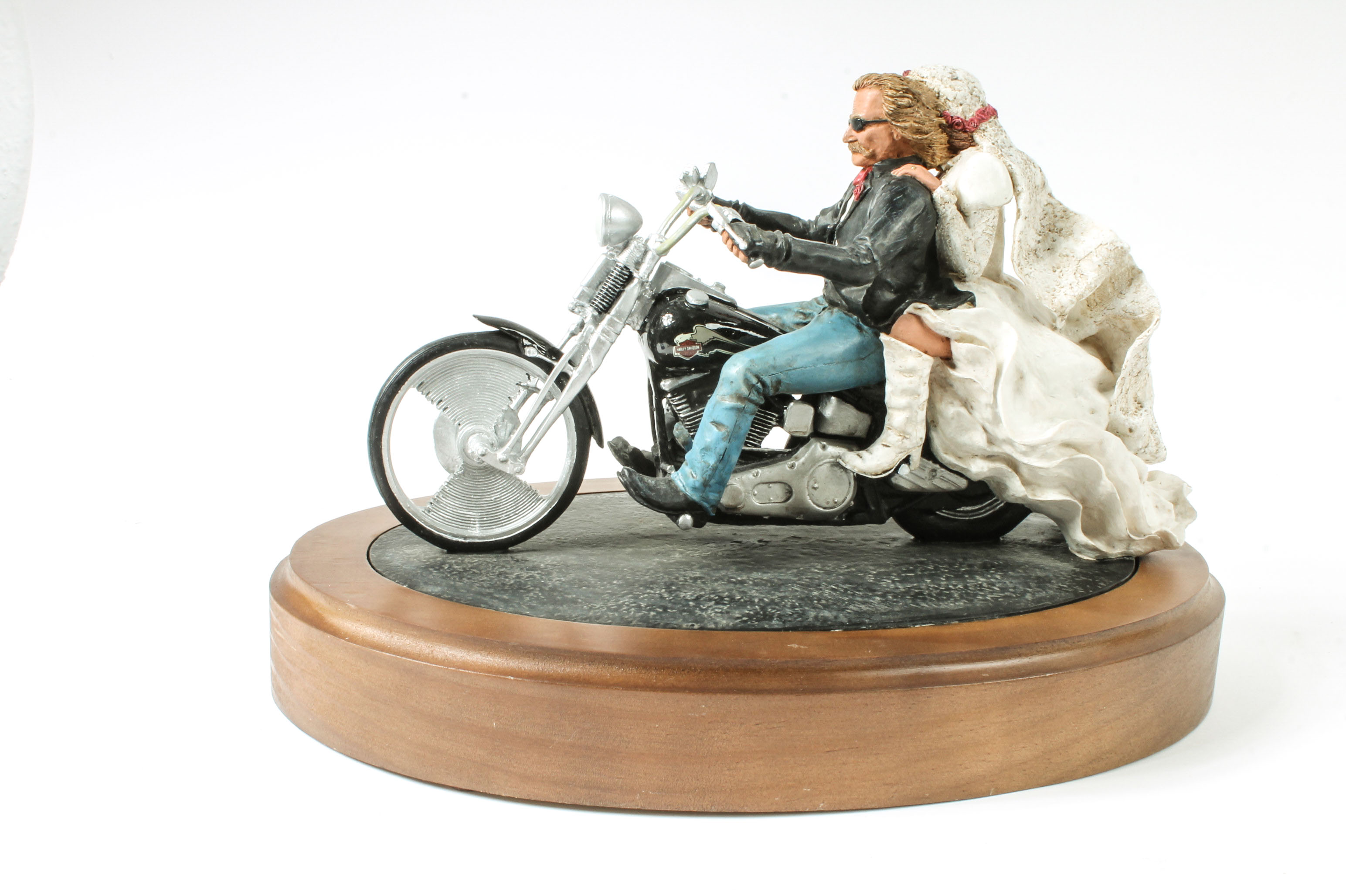 Limited Edition Harley-Davidson Figurine "Just Hitched"