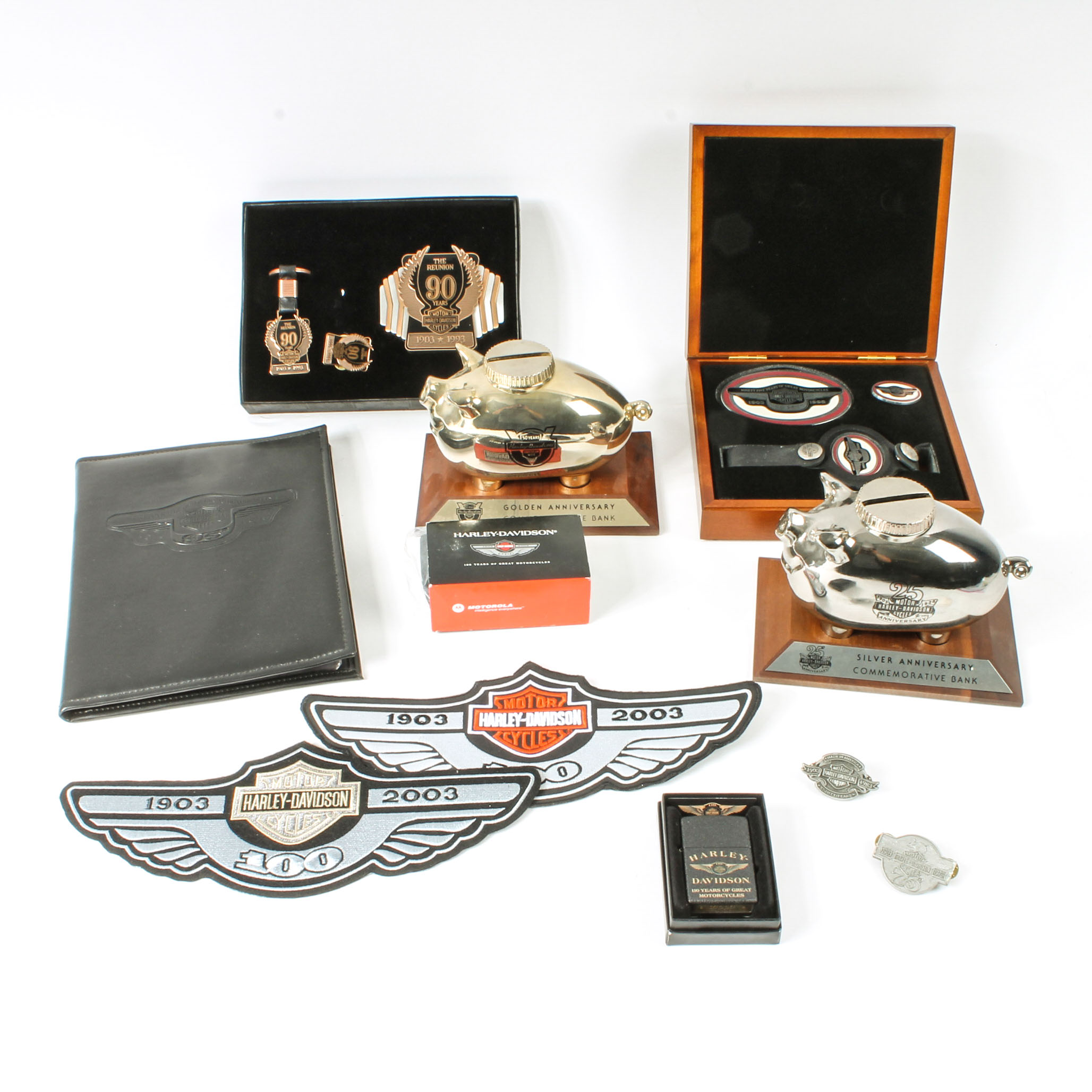 Collection of Harley-Davidson 100th Anniversary Memorabilia