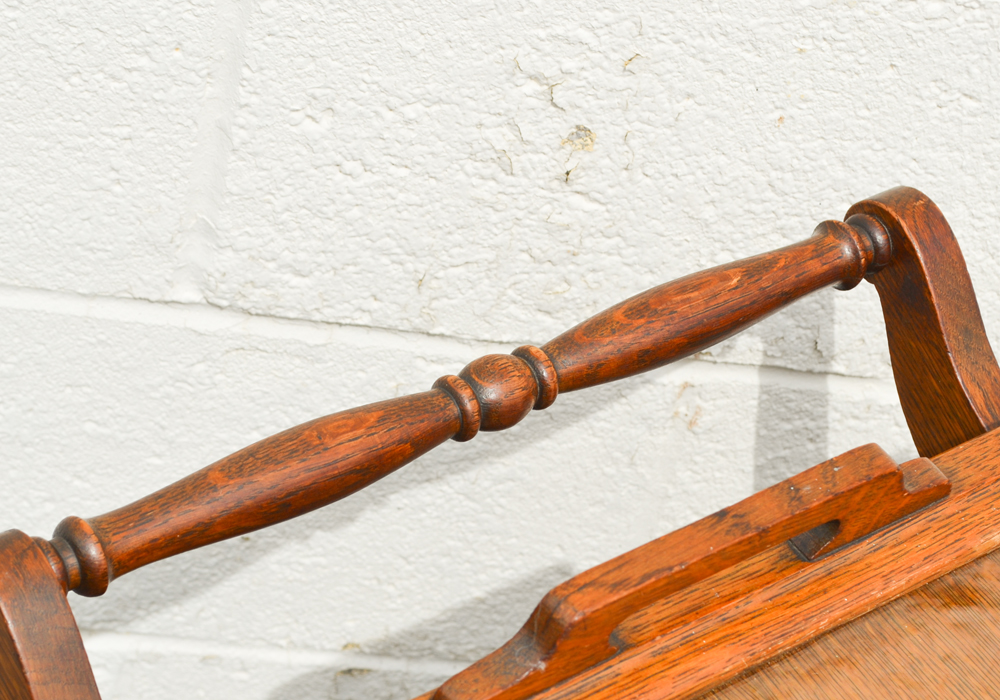 Oak Drink Cart With Removable Serving Tray