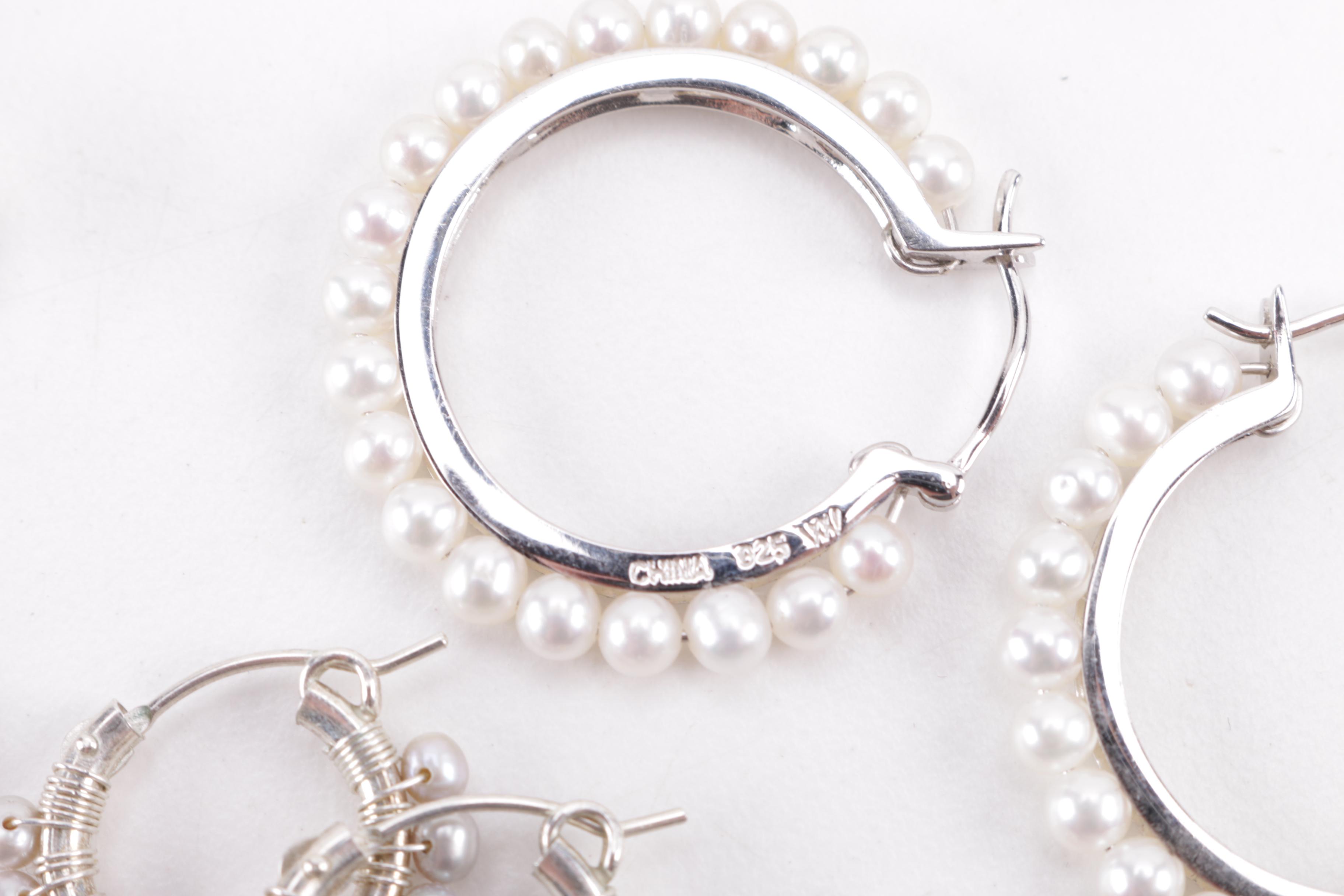 Sterling Silver Jewelry Including a Diamond Ring