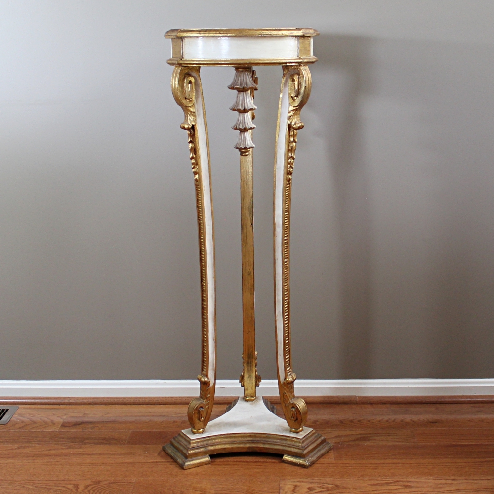 French Style Gilt Plant Stand by Grow and Cuttle, Inc.