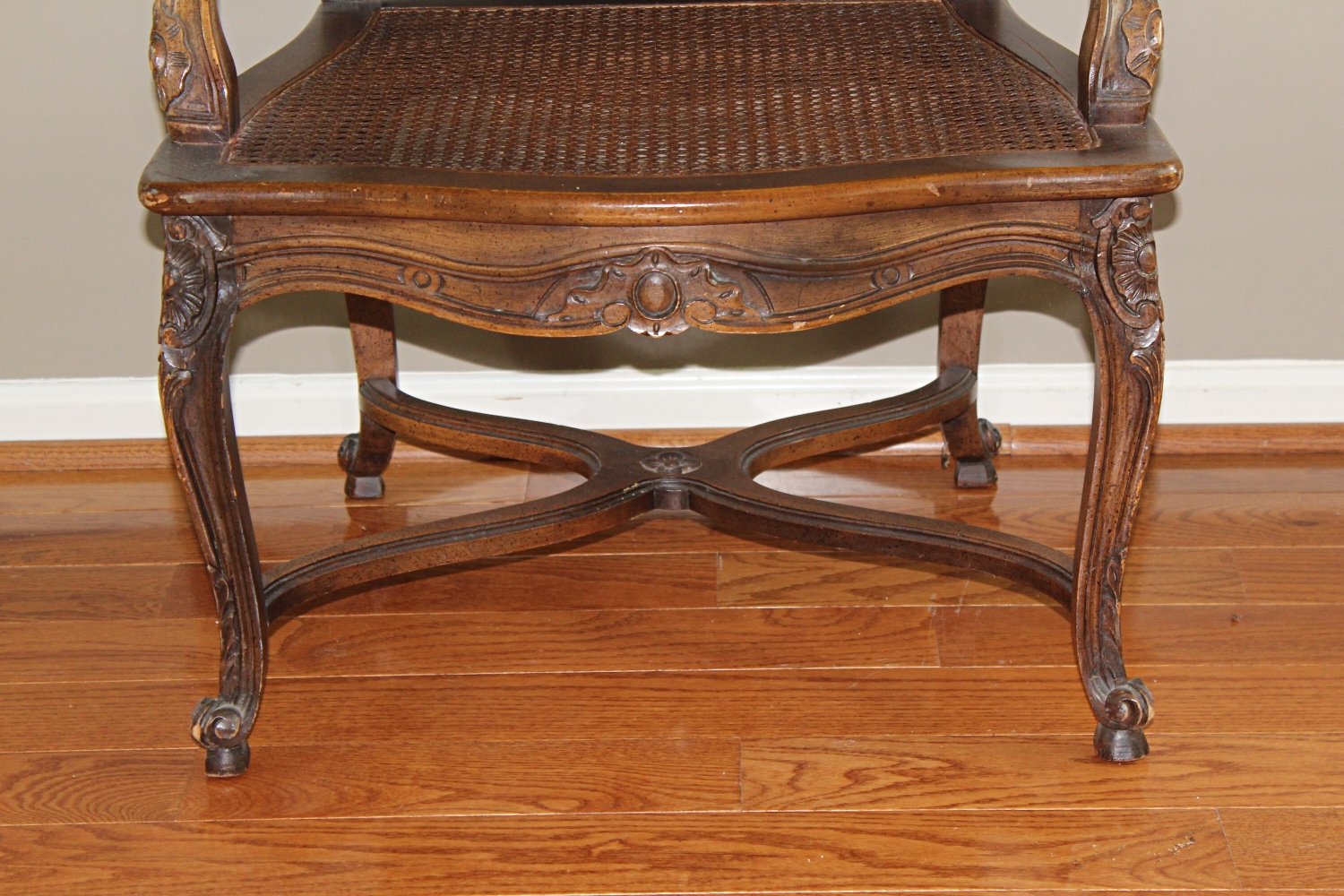 Louis XV Style Cane Armchair