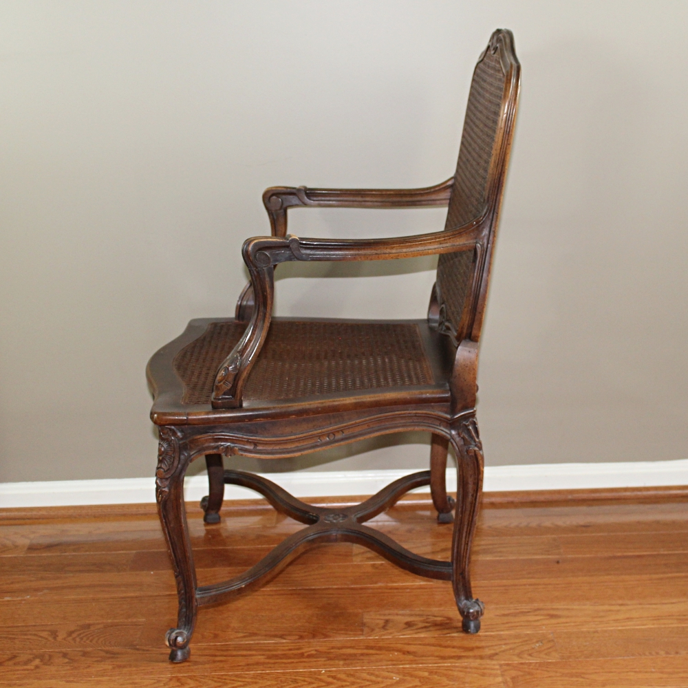 Louis XV Style Cane Armchair