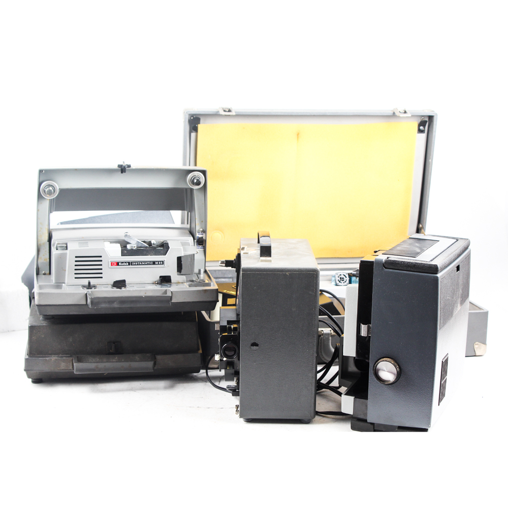 Vintage Kodak Instamatic Projectors with Kodak Ektagraphic Visualmaker Model 2