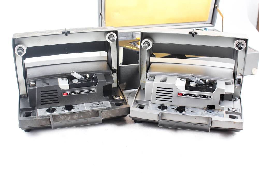 Vintage Kodak Instamatic Projectors with Kodak Ektagraphic Visualmaker Model 2