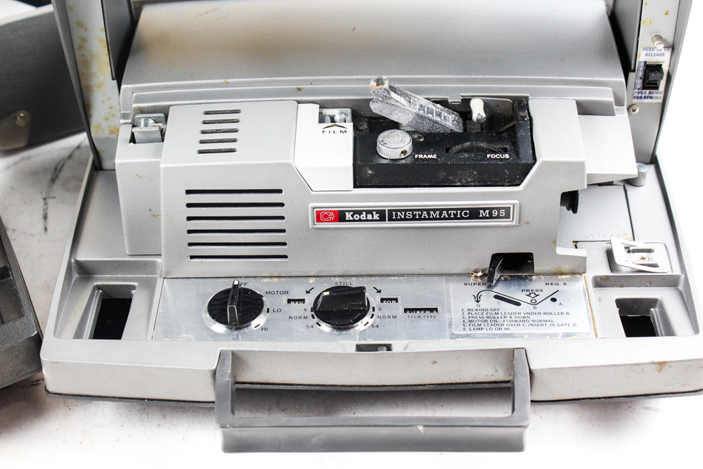 Vintage Kodak Instamatic Projectors with Kodak Ektagraphic Visualmaker Model 2