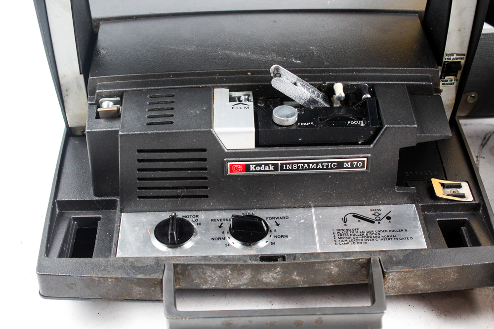 Vintage Kodak Instamatic Projectors with Kodak Ektagraphic Visualmaker Model 2