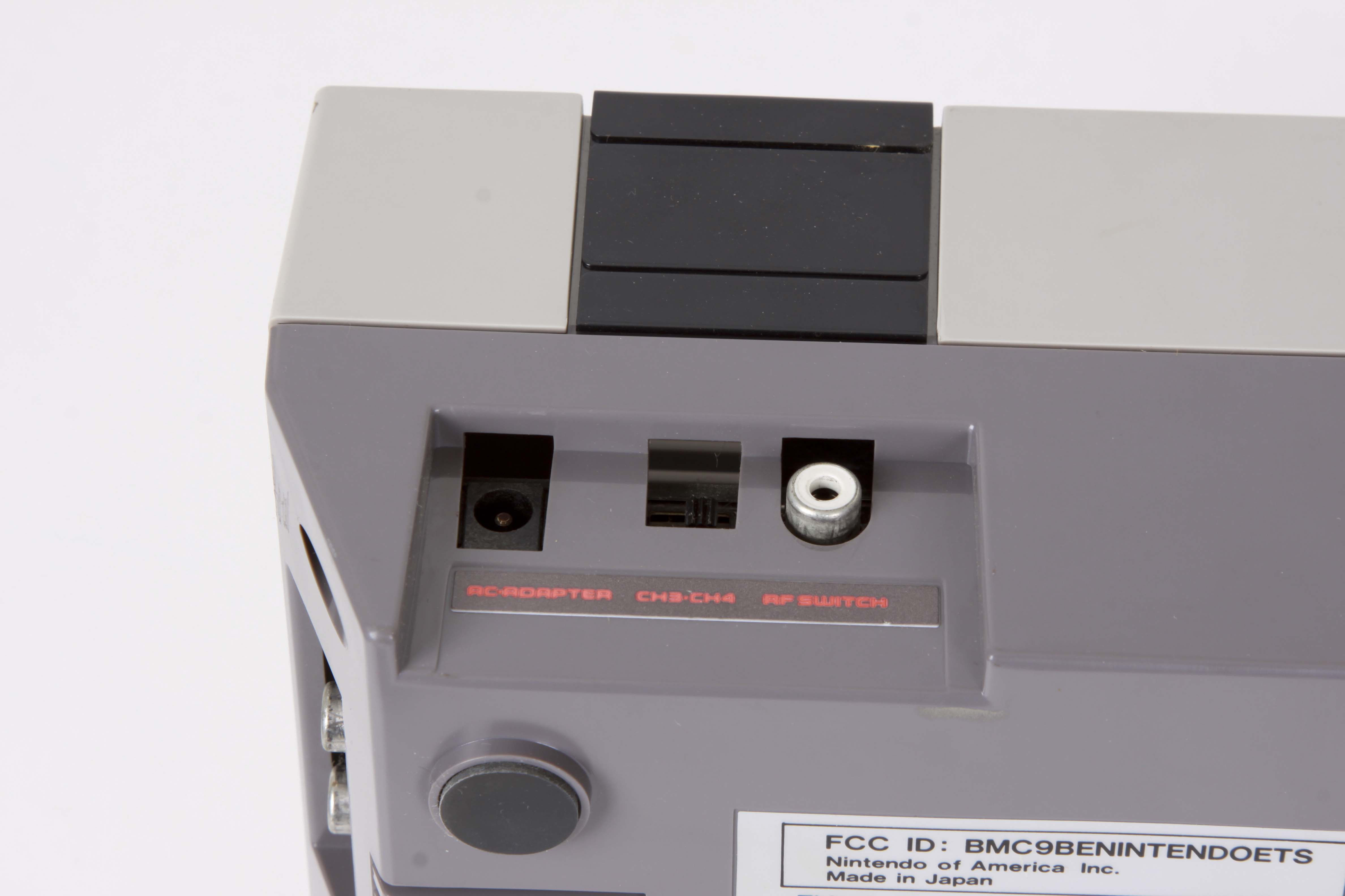 Vintage Nintendo NES System with Controllers and Games