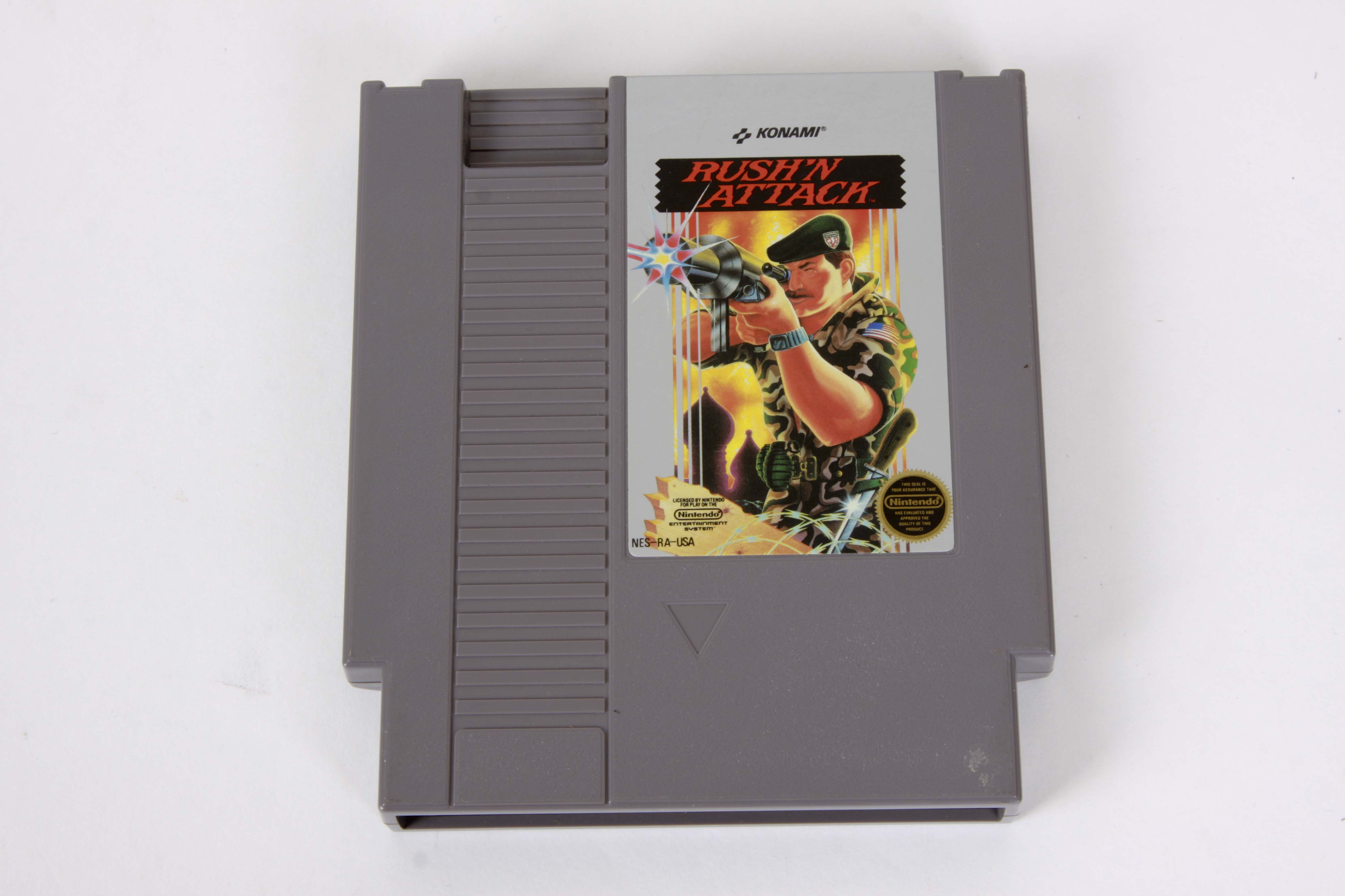 Vintage Nintendo NES System with Controllers and Games