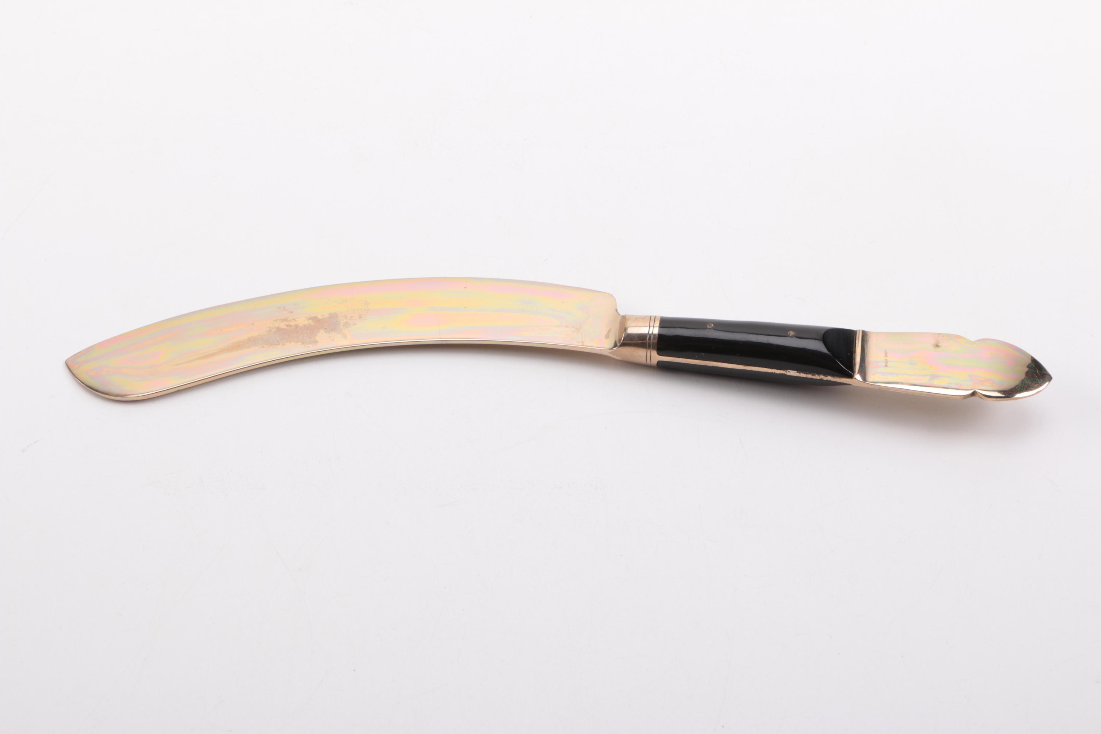 Assortment of Gold-Tone Serving Utensils