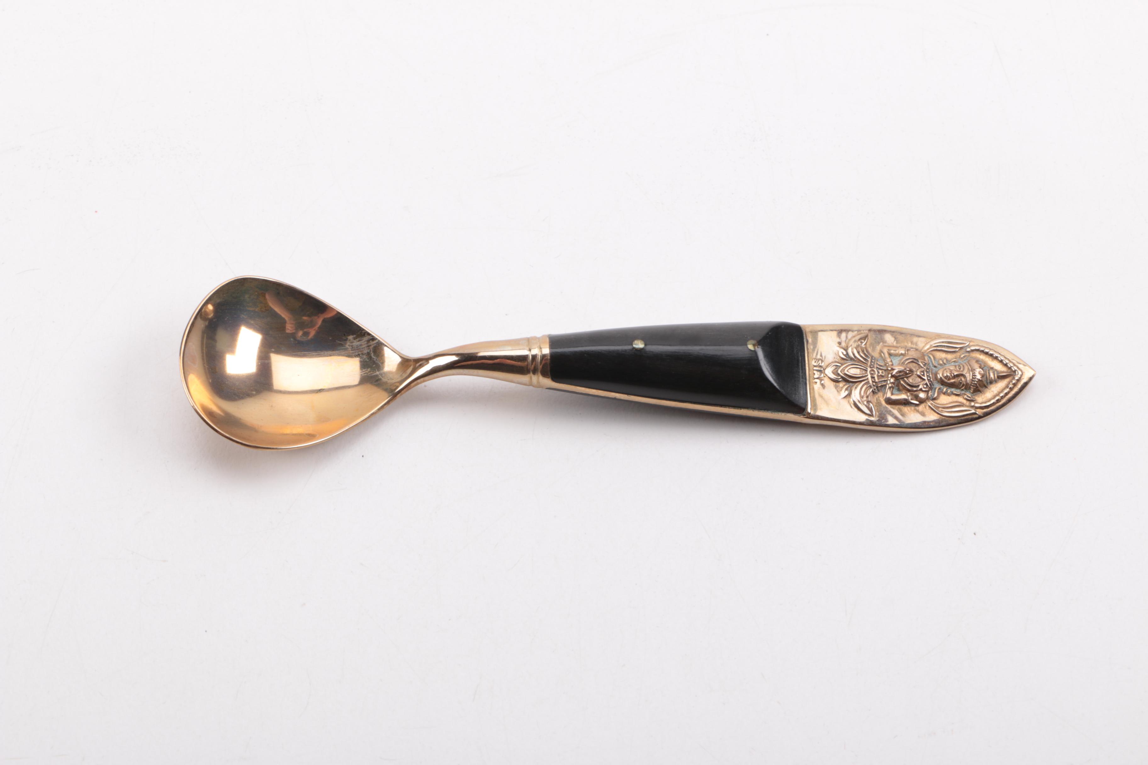 Assortment of Gold-Tone Serving Utensils