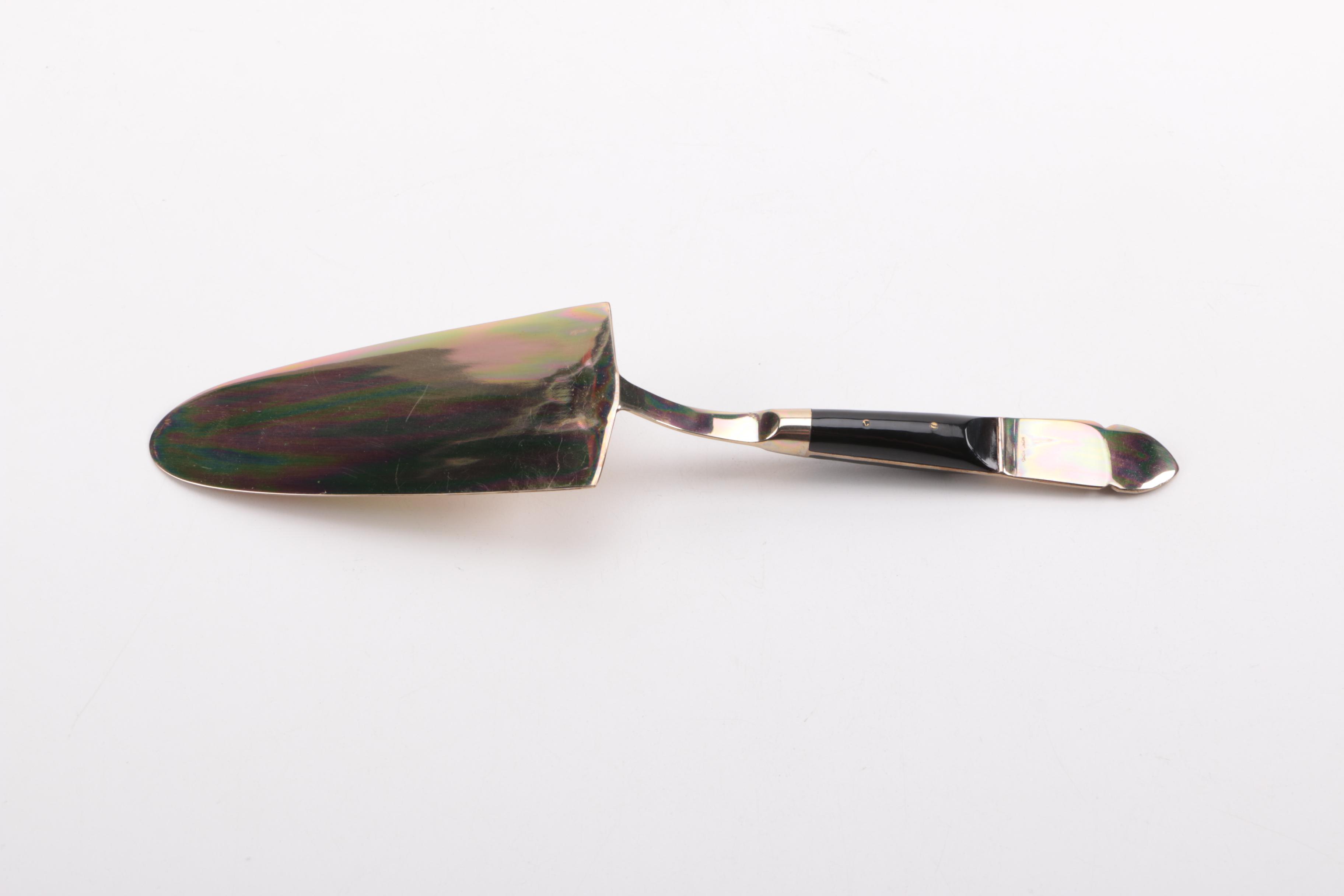 Assortment of Gold-Tone Serving Utensils