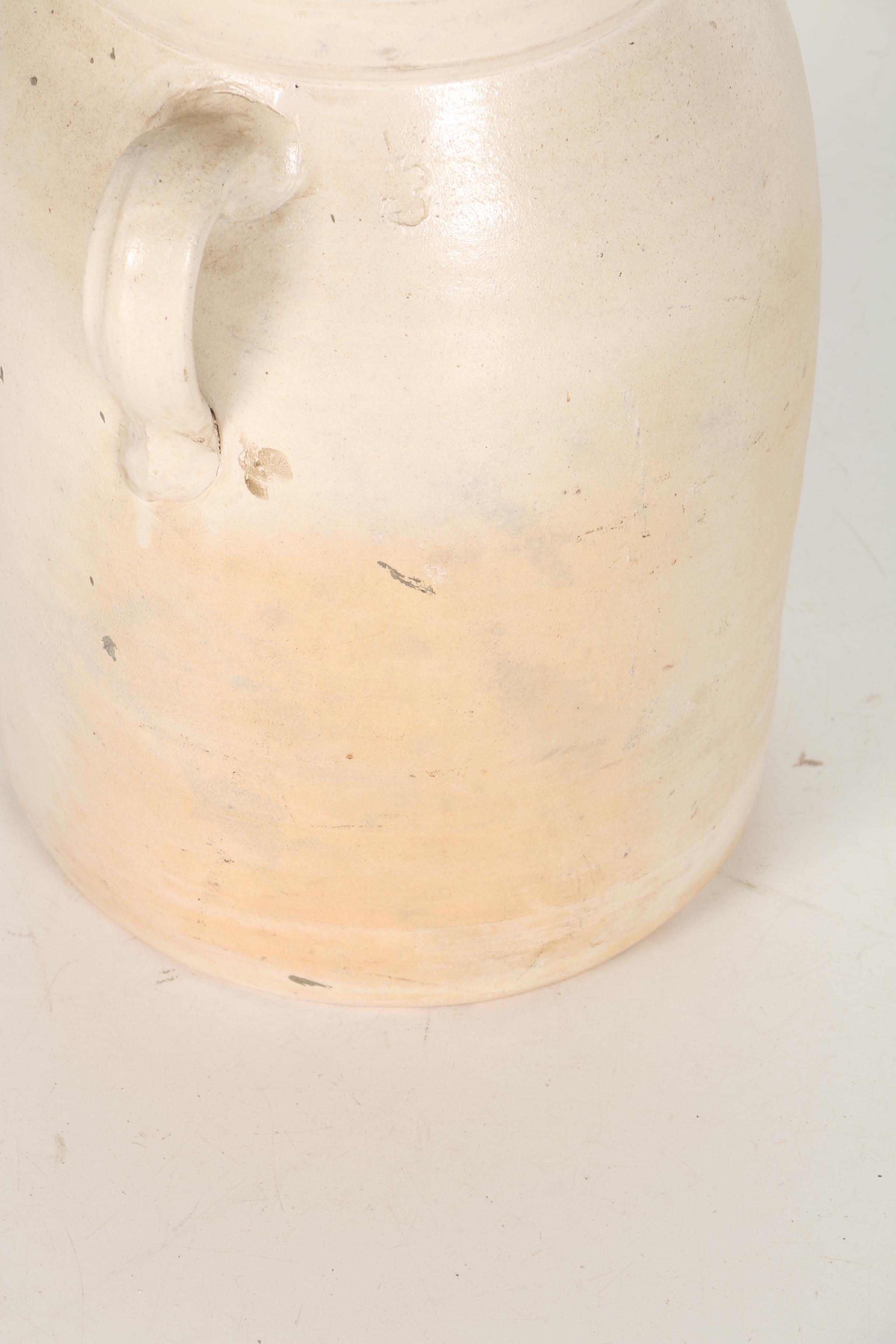 Vintage Stoneware Butter Churn Jug