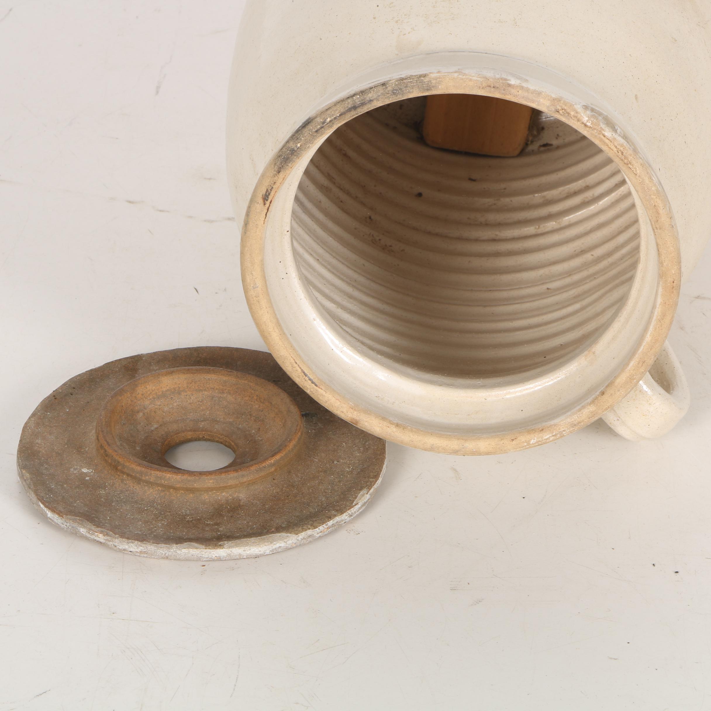 Vintage Stoneware Butter Churn Jug