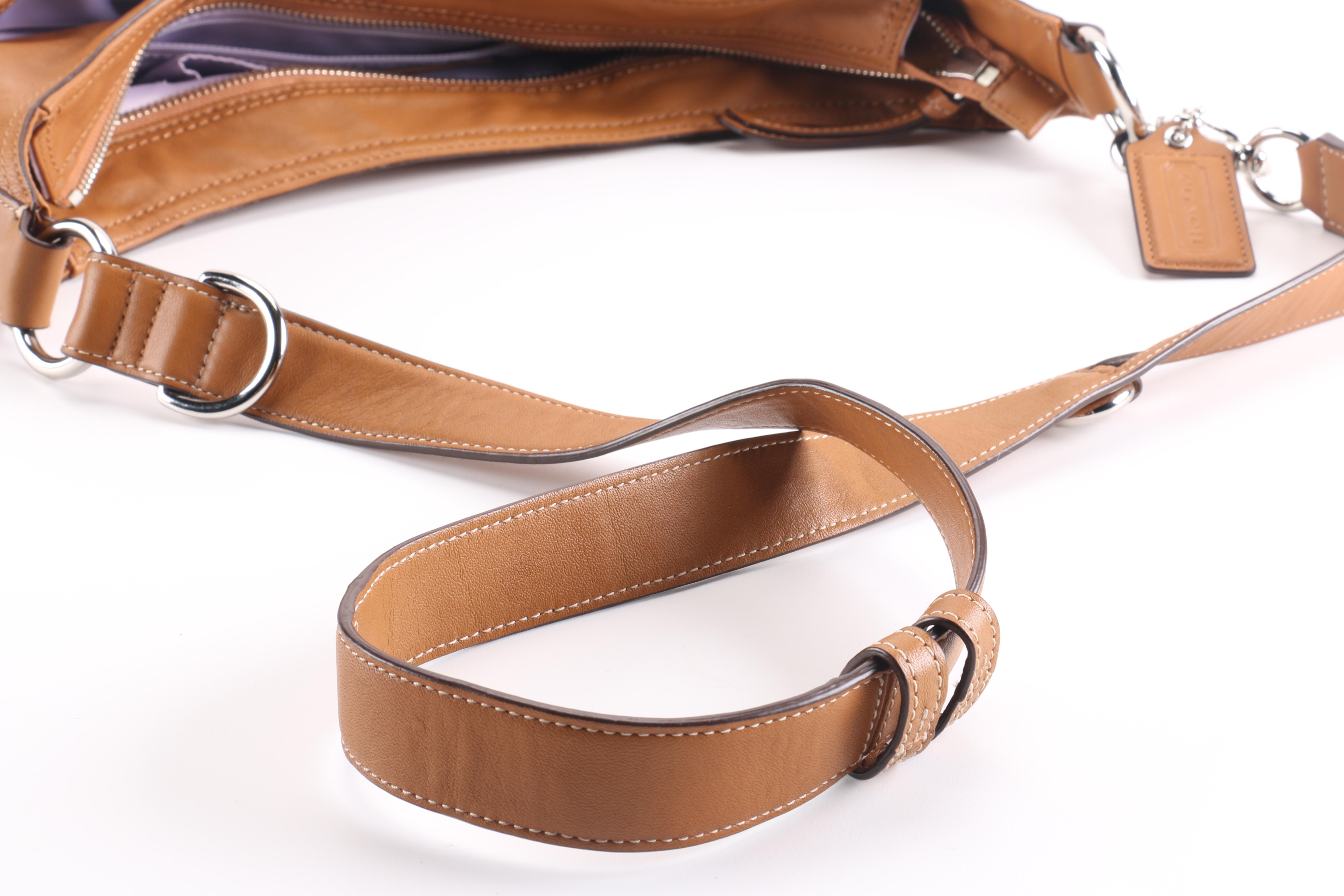 Leather Shoulder Bag by Coach