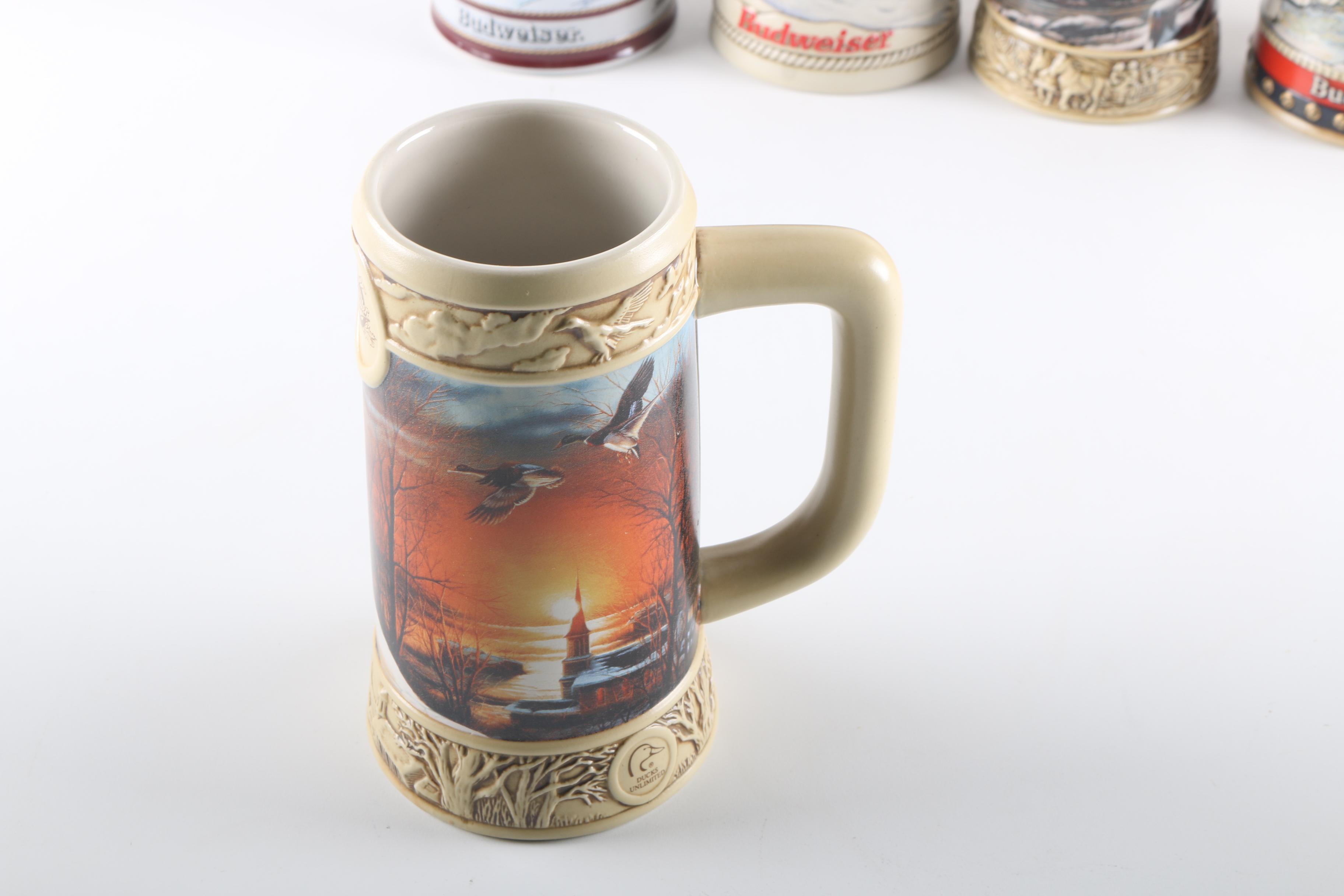 Decorated Ceramic Beer Steins