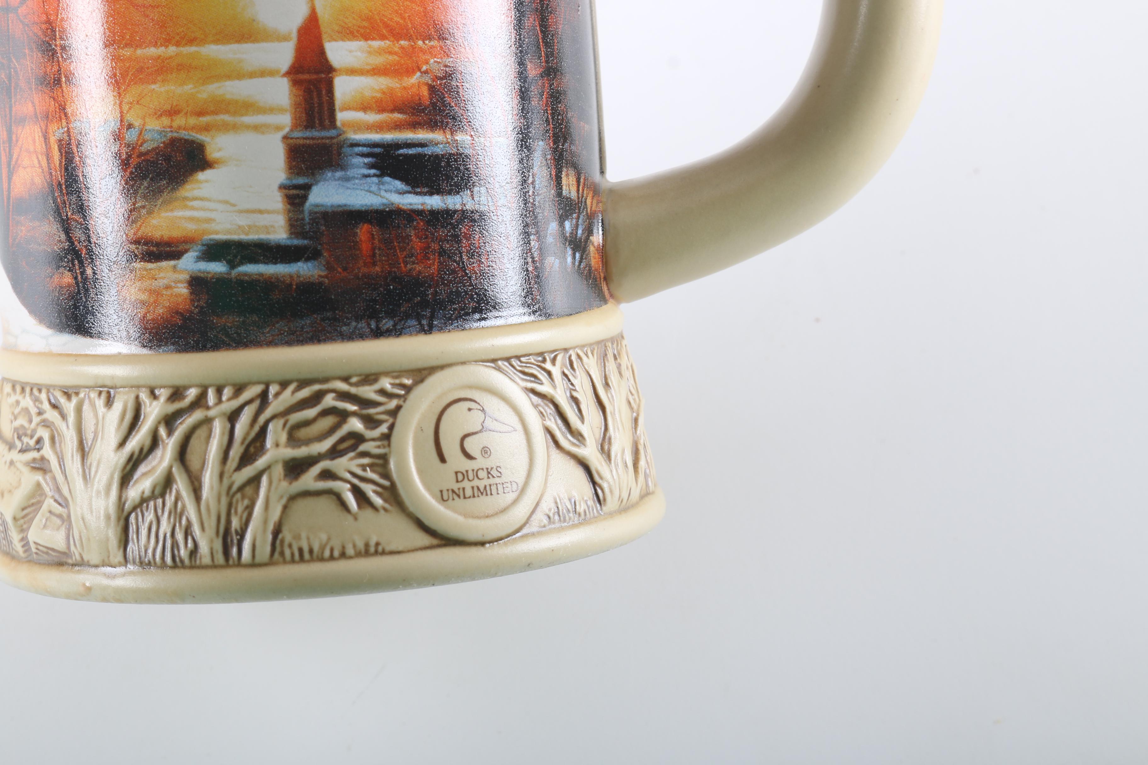 Decorated Ceramic Beer Steins