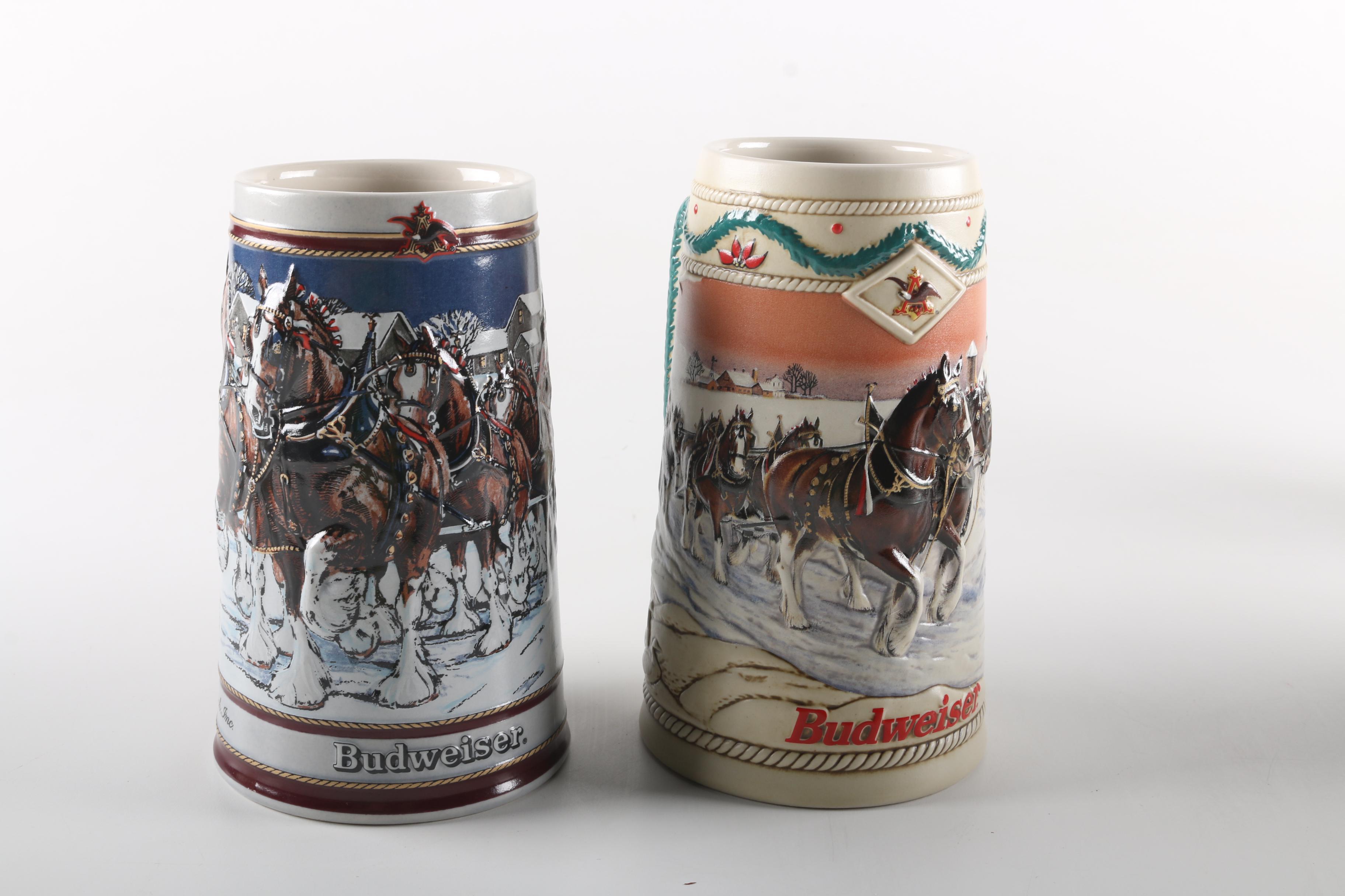Decorated Ceramic Beer Steins
