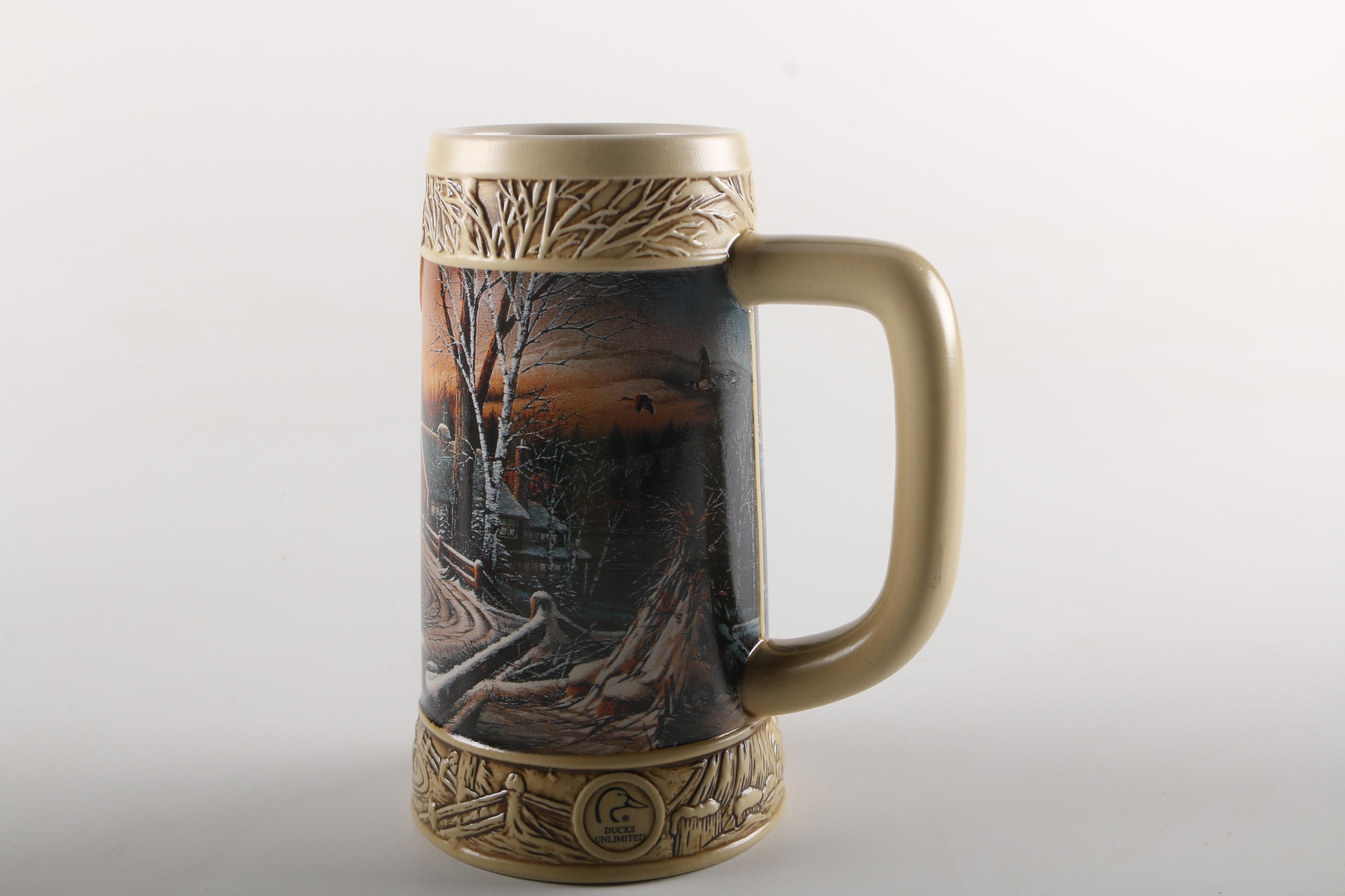 Decorated Ceramic Beer Steins
