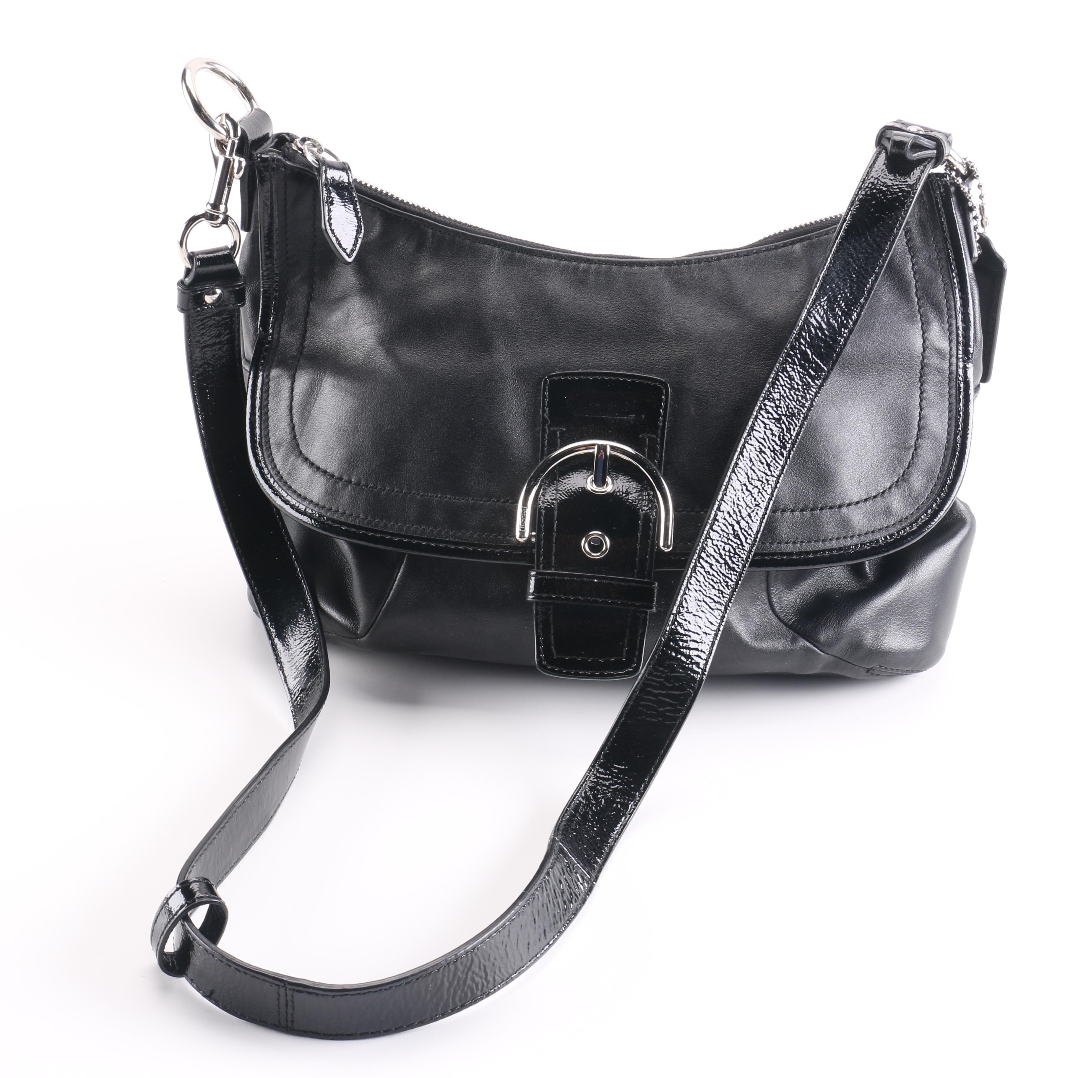Coach Black Leather Soho Handbag