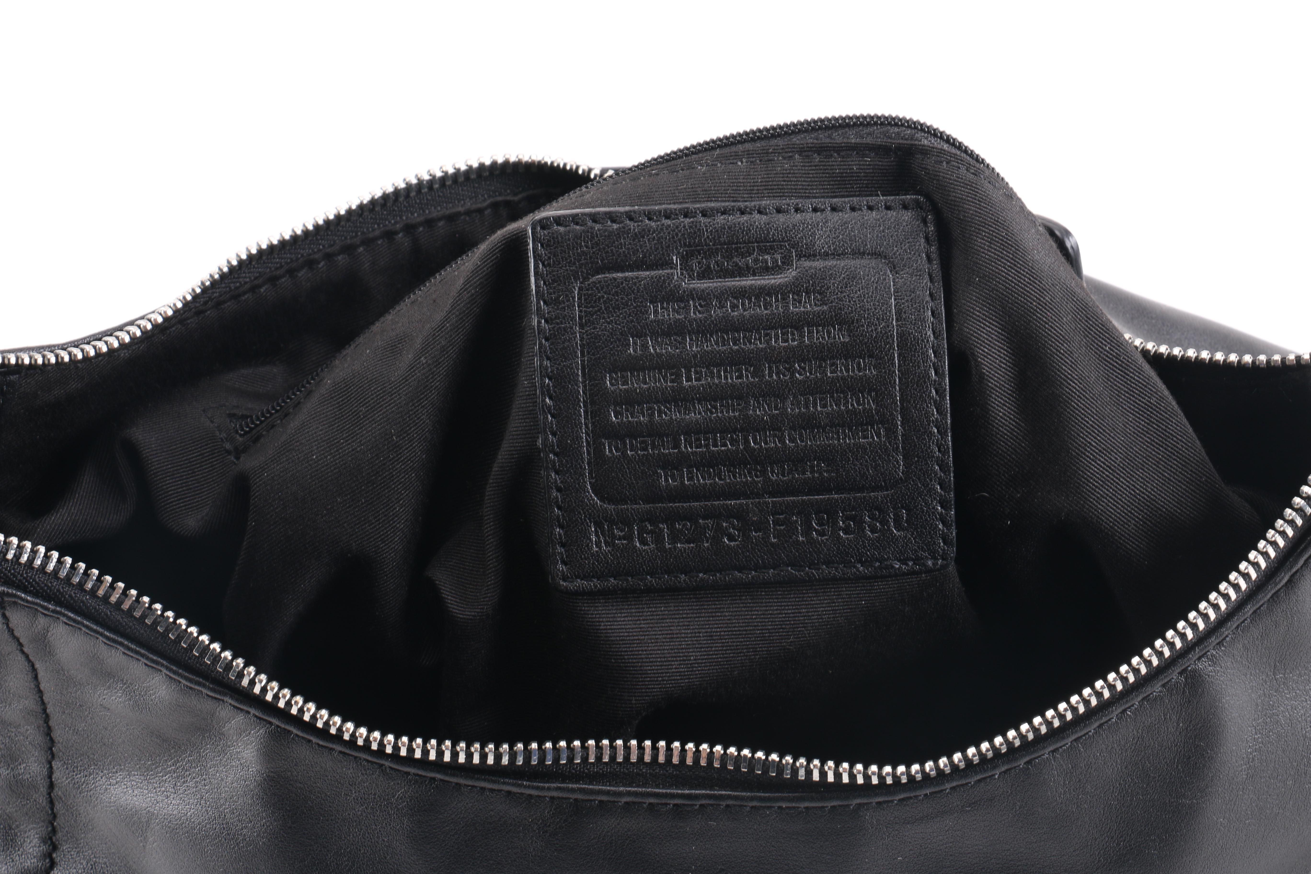 Coach Black Leather Soho Handbag