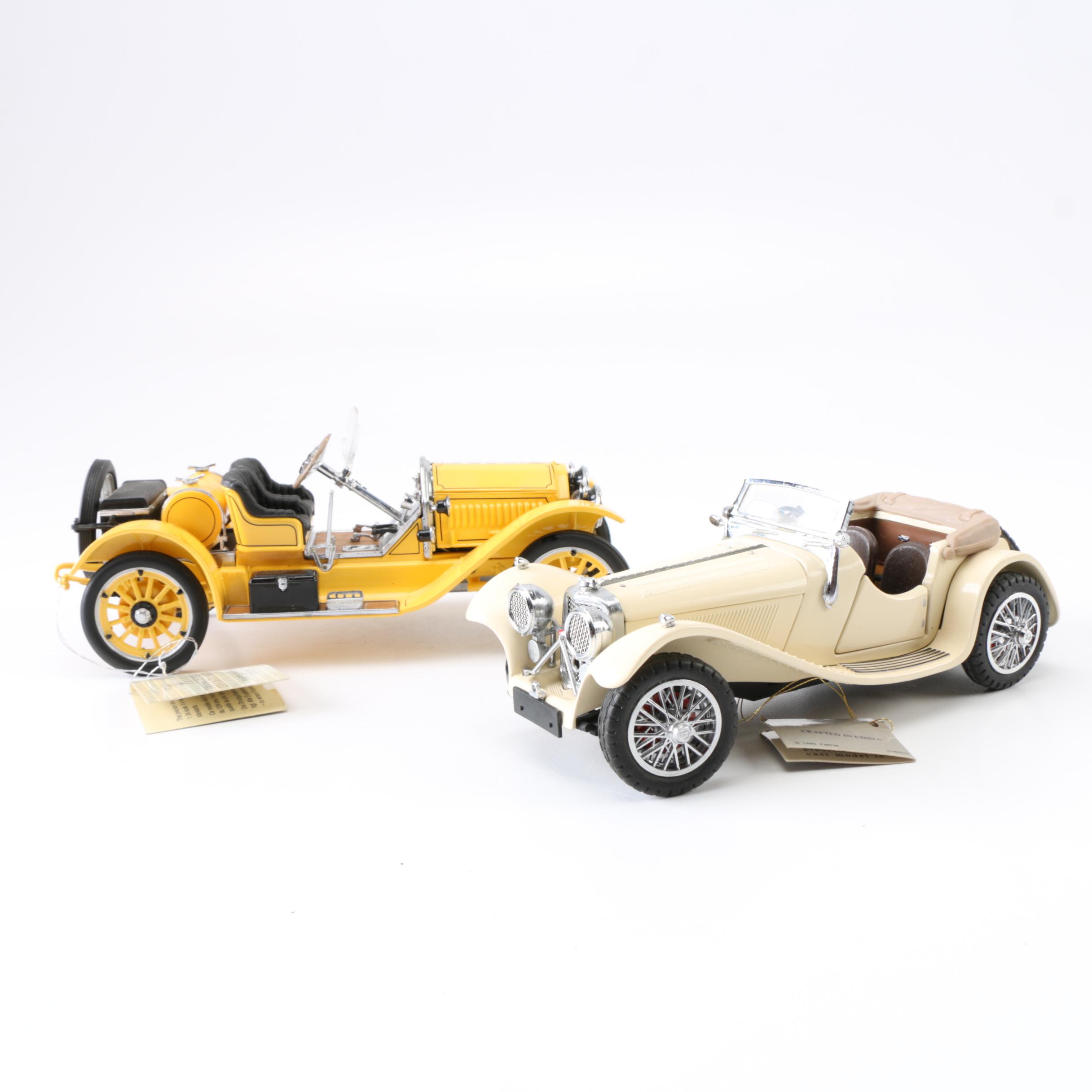 Franklin Mint Die-Cast Classic Convertible Replica Cars