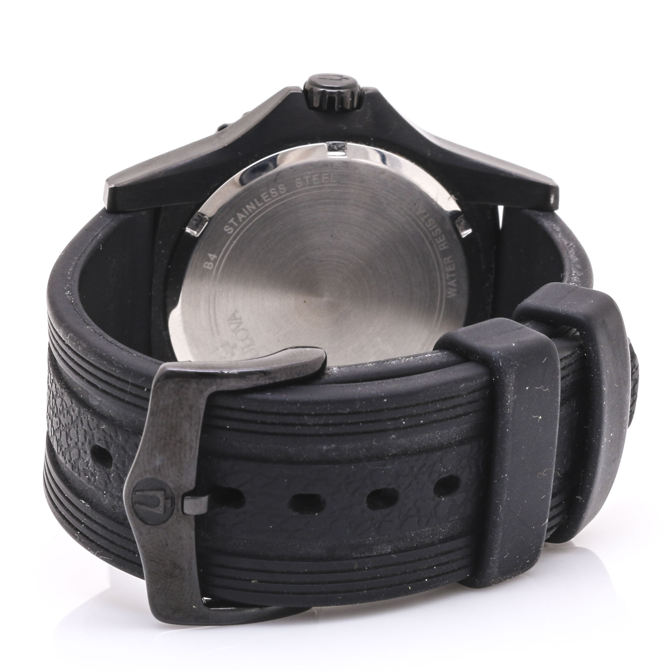 Bulova Marine Star Black Stainless Steel Watch