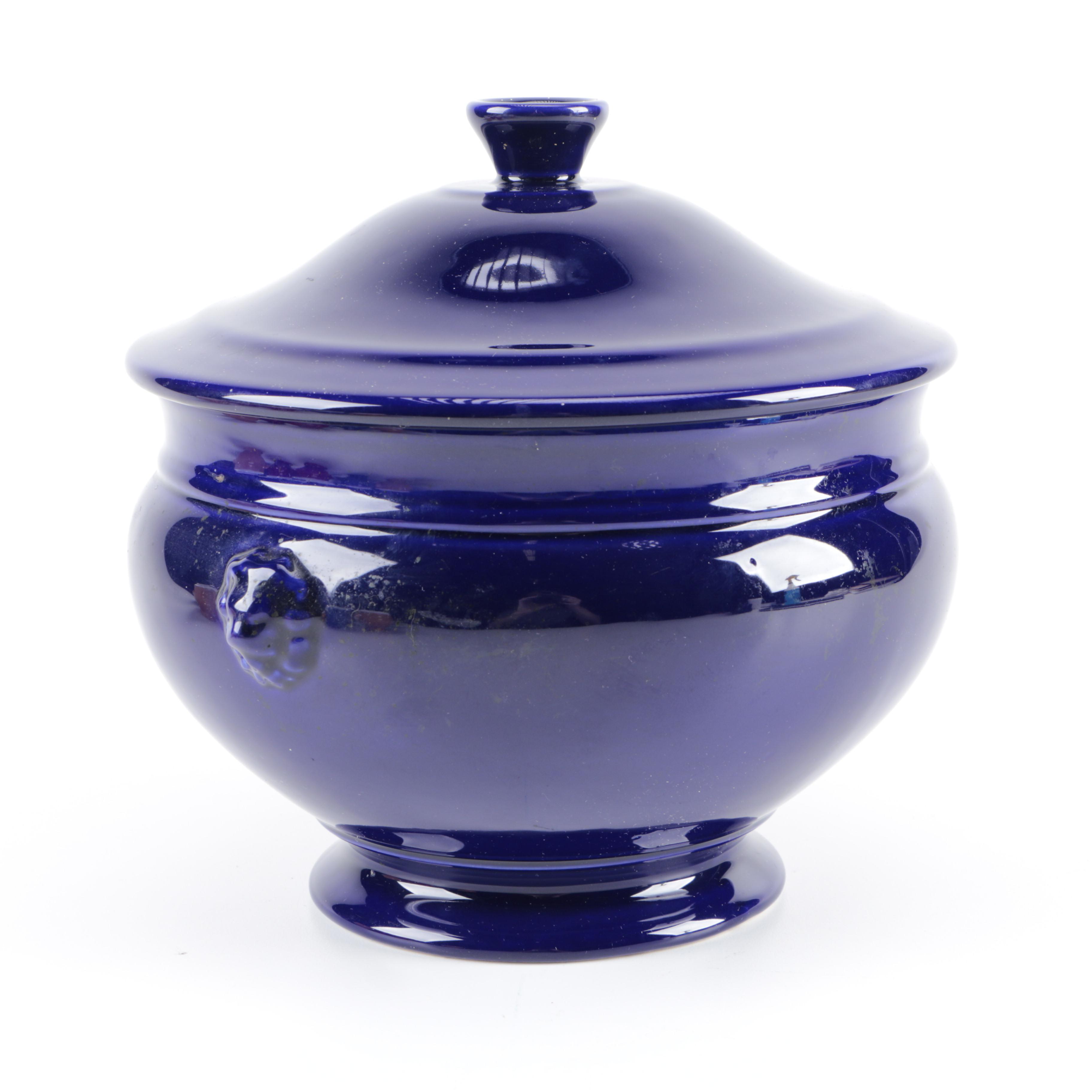 Emile Henry "Le Potier" Lion's Head Soup Tureen and Bowl Set