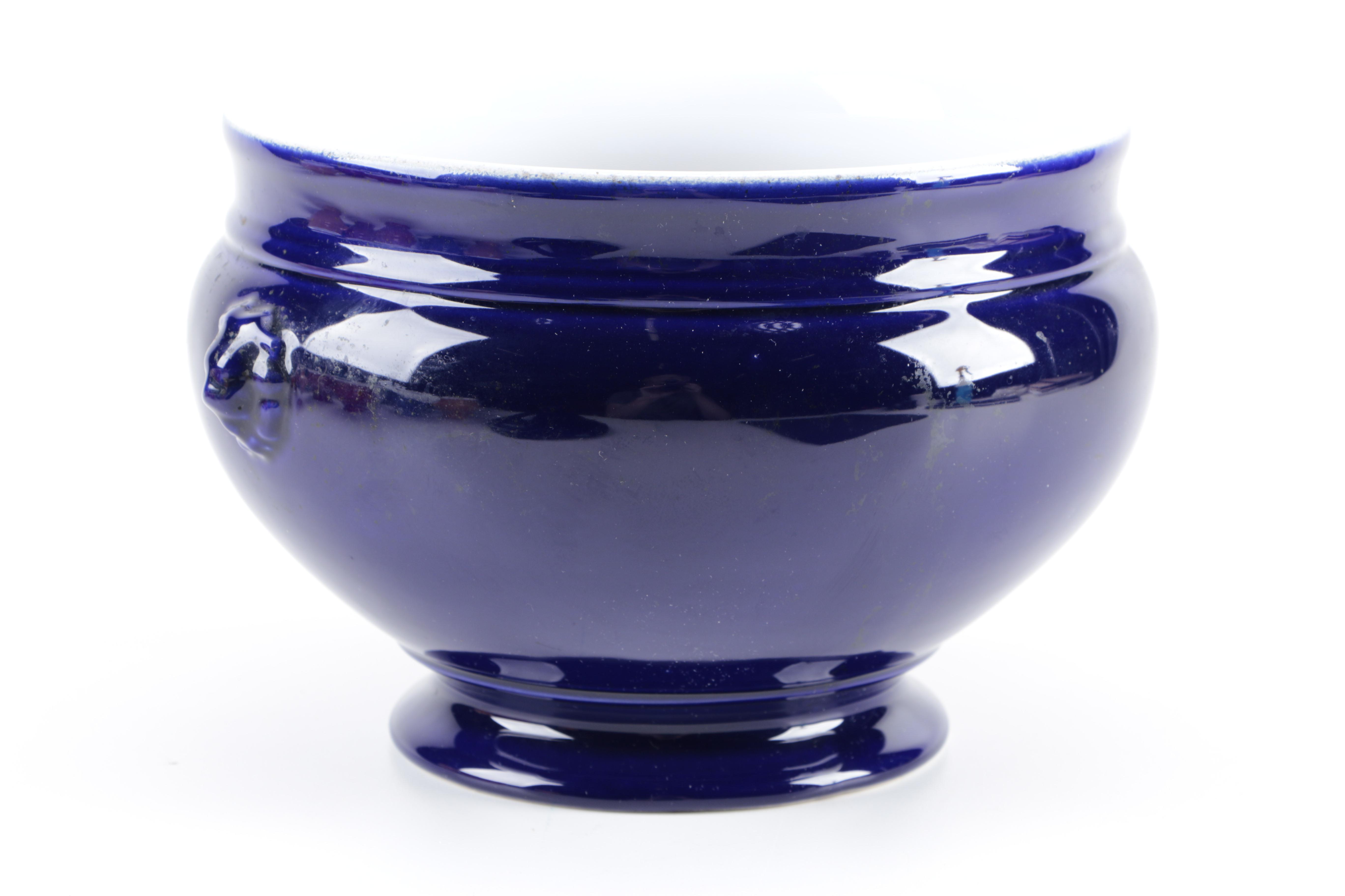 Emile Henry "Le Potier" Lion's Head Soup Tureen and Bowl Set