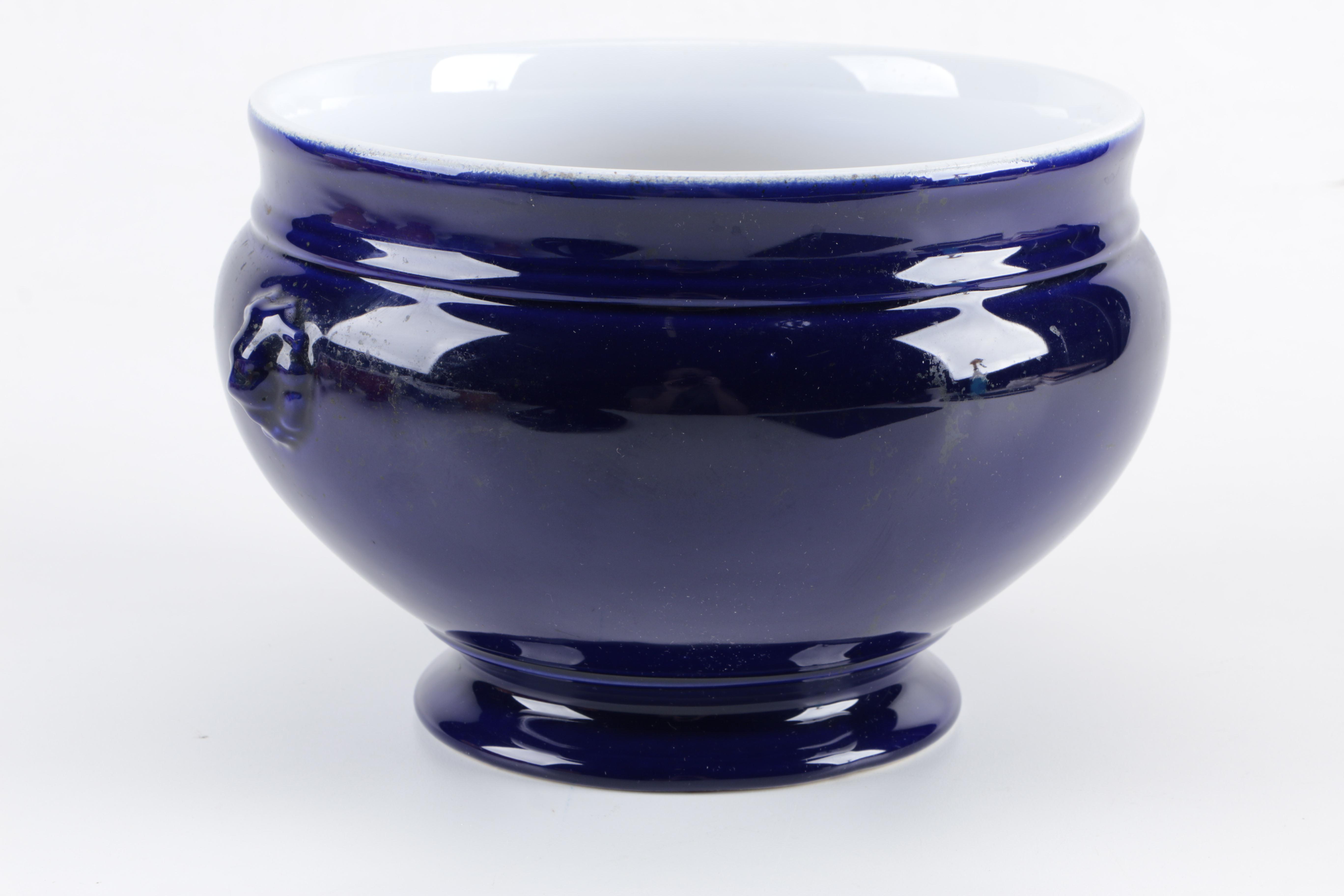 Emile Henry "Le Potier" Lion's Head Soup Tureen and Bowl Set