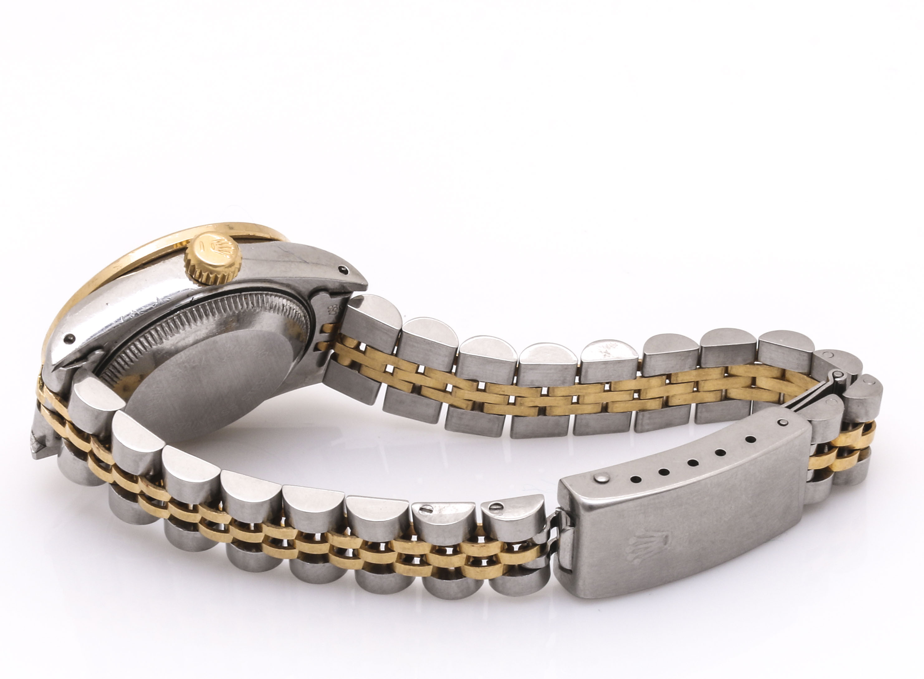 Rolex Oyster Perpetual 18K Yellow Gold and Stainless Steel 0.98 CTW Diamond Watch