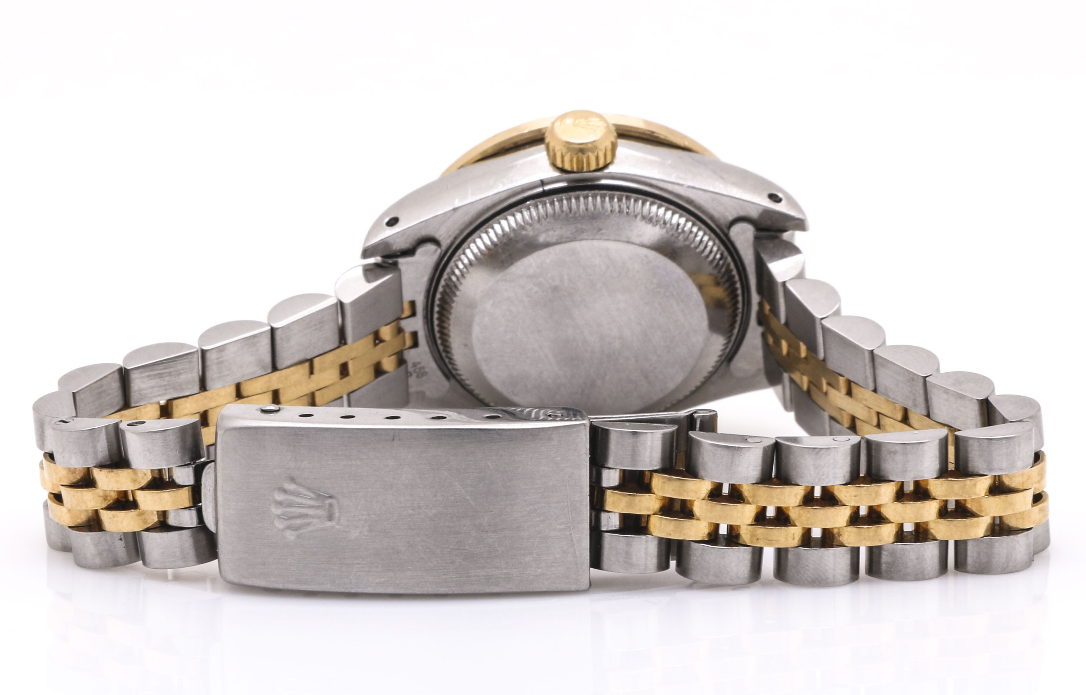 Rolex Oyster Perpetual 18K Yellow Gold and Stainless Steel 0.98 CTW Diamond Watch