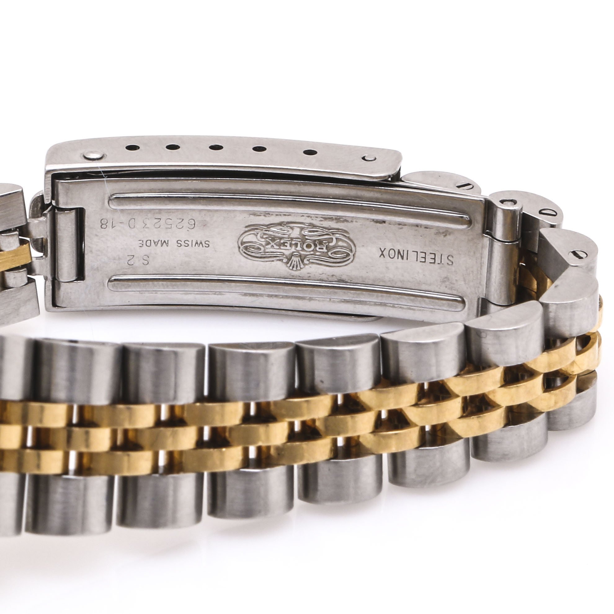 Rolex Oyster Perpetual 18K Yellow Gold and Stainless Steel 0.98 CTW Diamond Watch