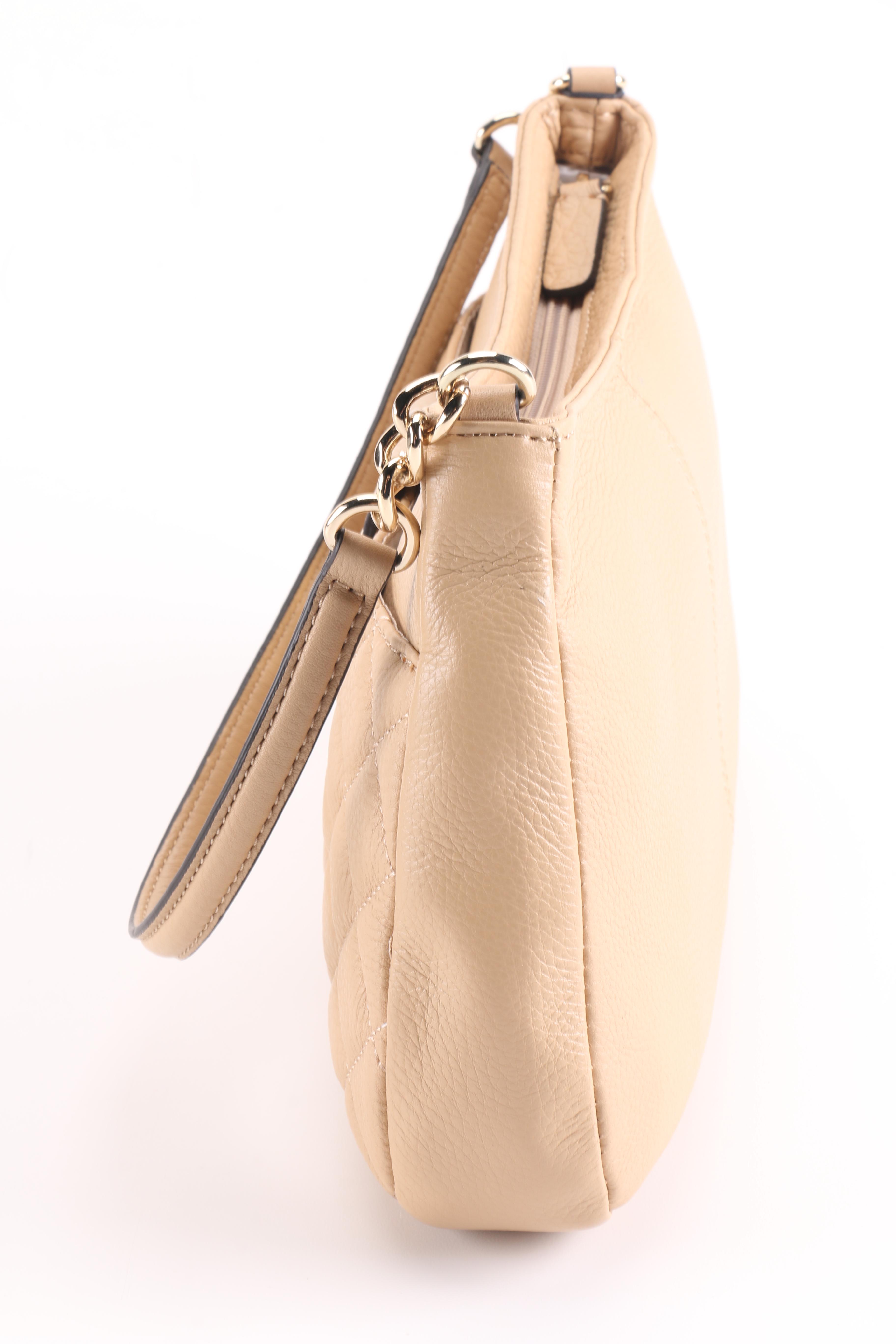 Calvin Klein Nude Leather Handbag