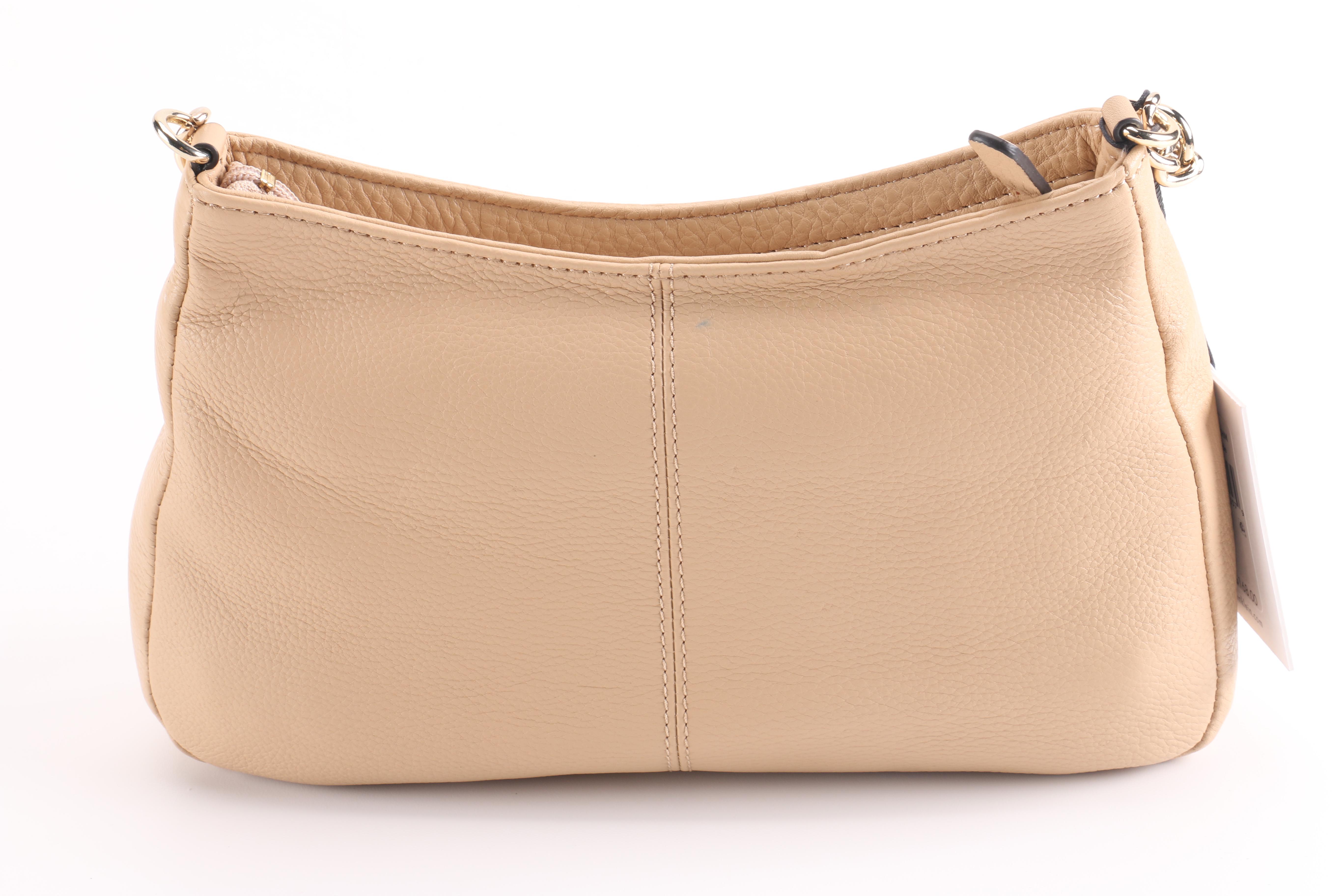 Calvin Klein Nude Leather Handbag