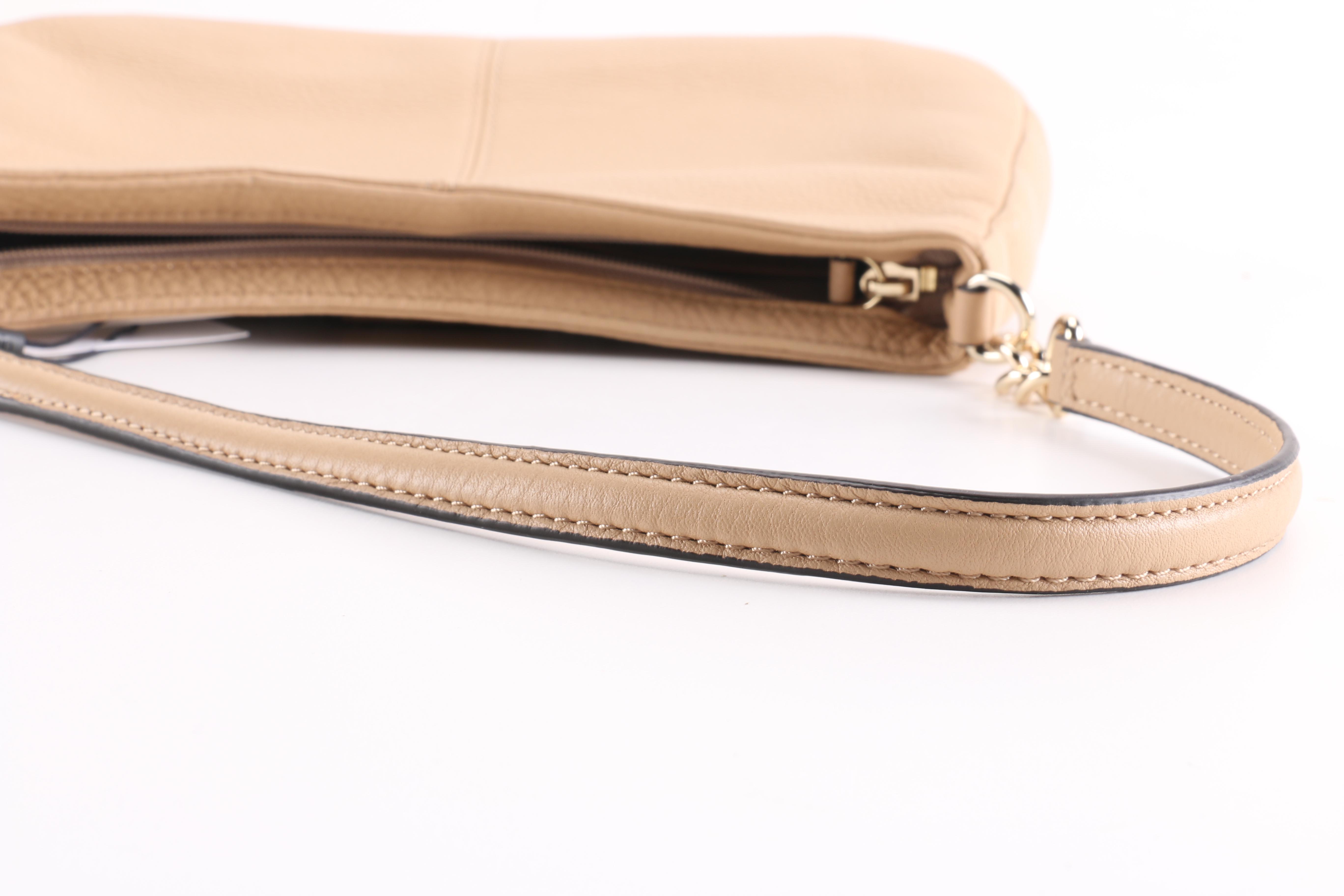 Calvin Klein Nude Leather Handbag