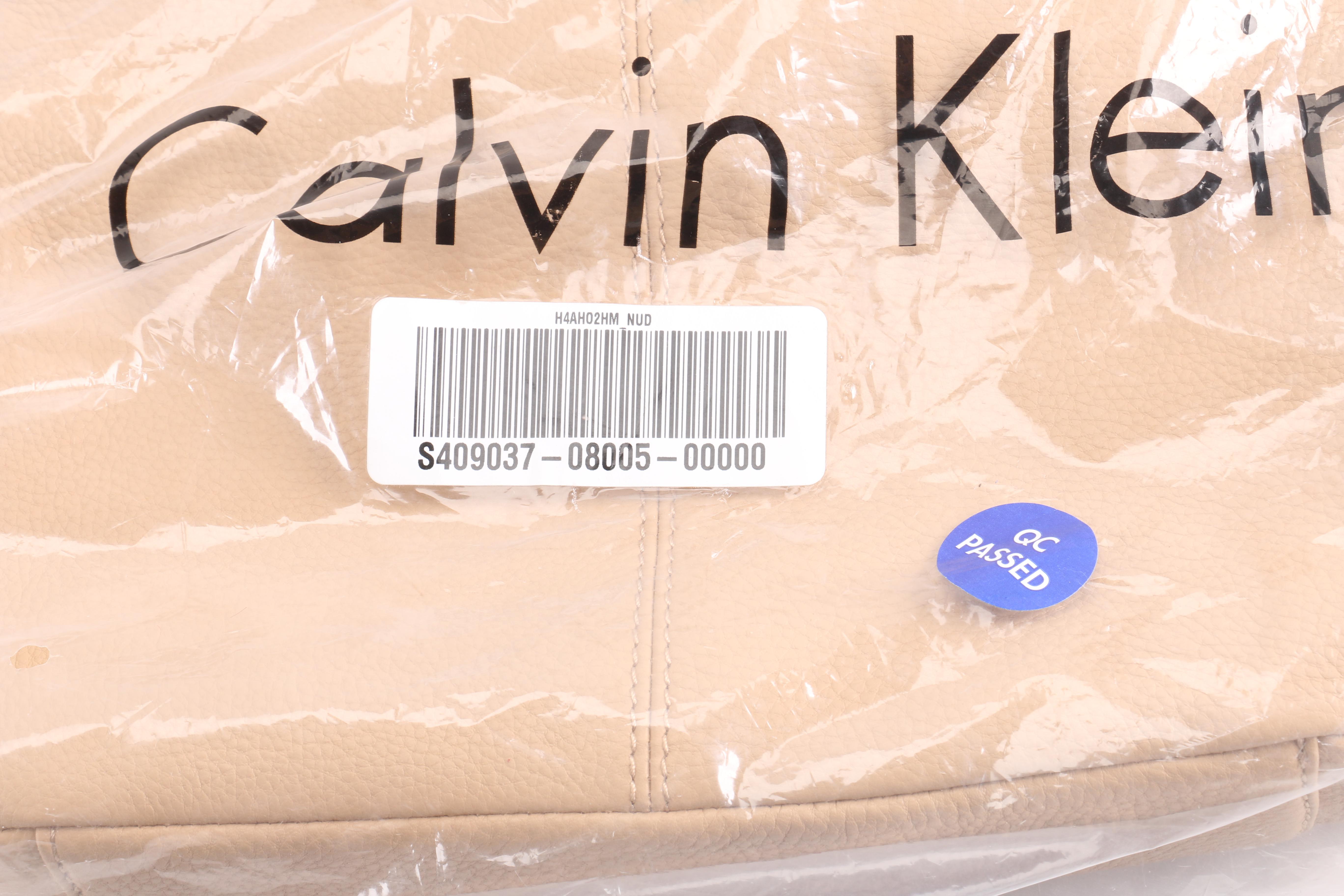 Calvin Klein Nude Leather Handbag