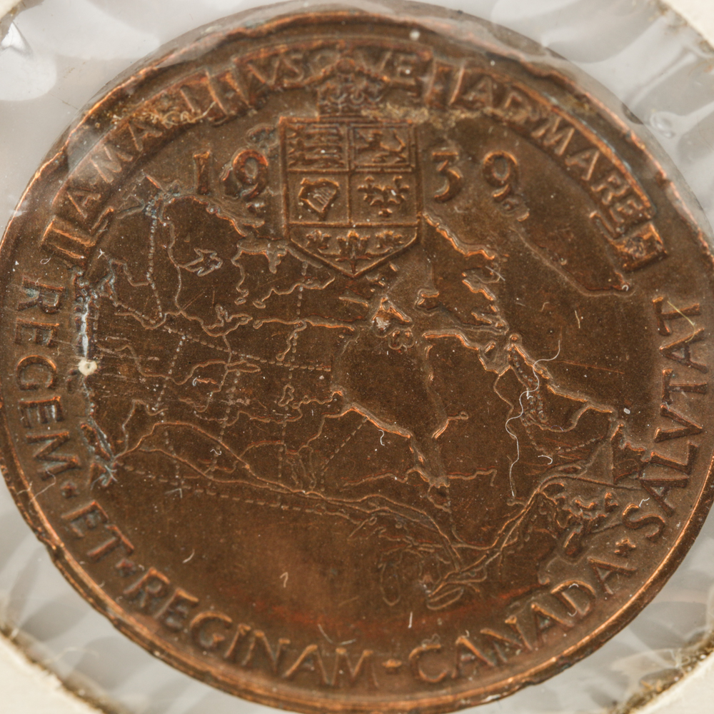 1939 Canadian Commemorative Bronze Medal