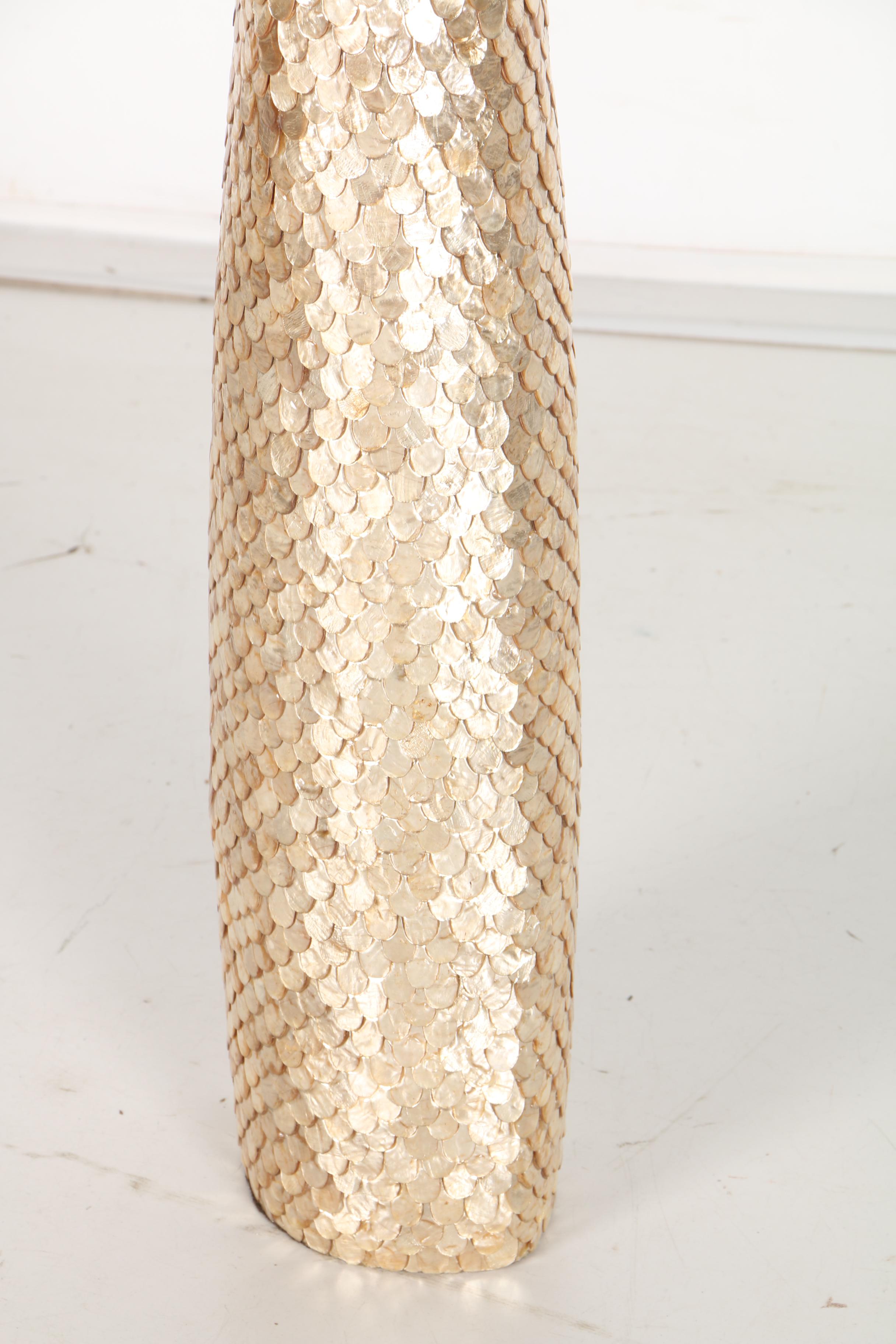 Capiz Shell Floor Vase