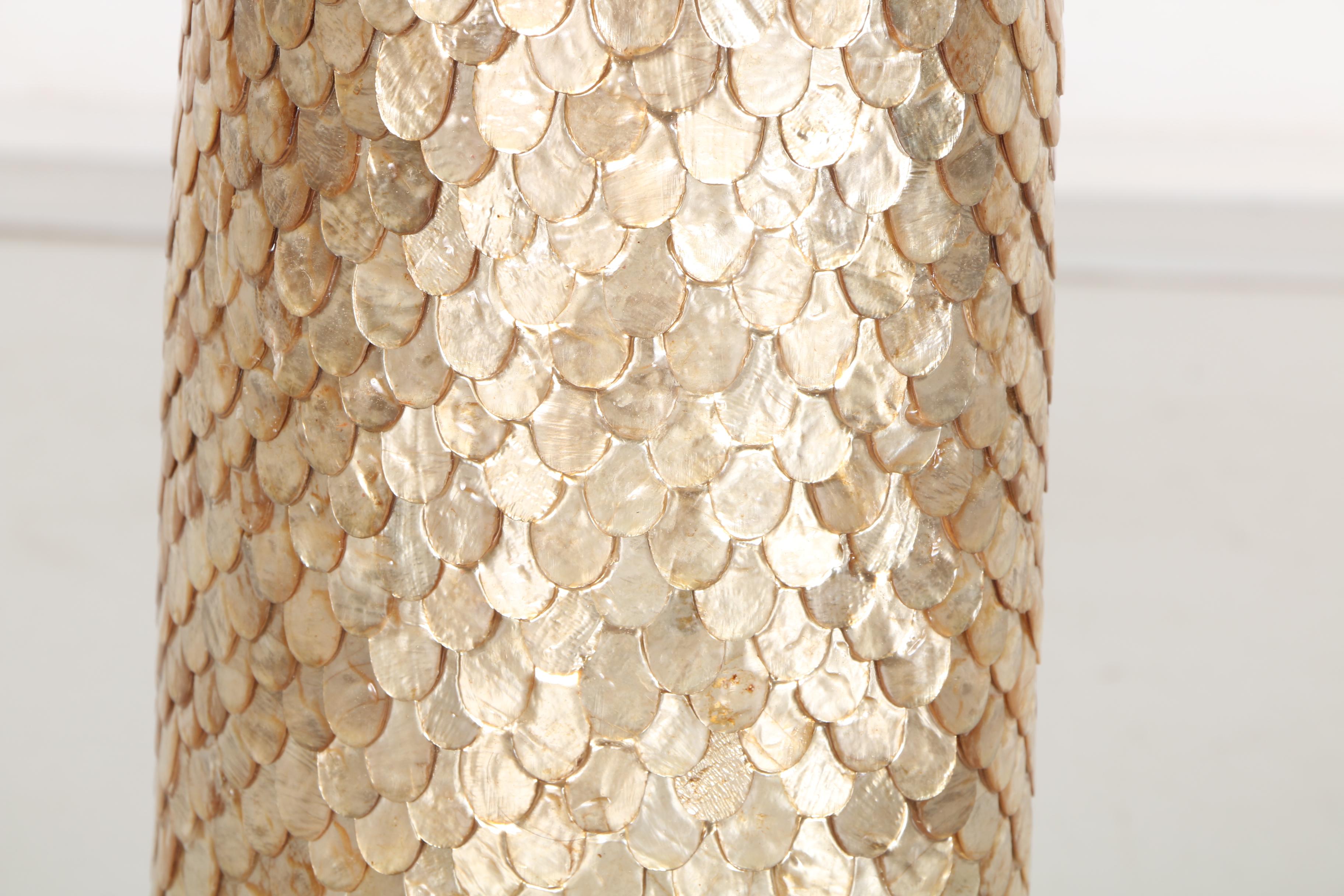 Capiz Shell Floor Vase