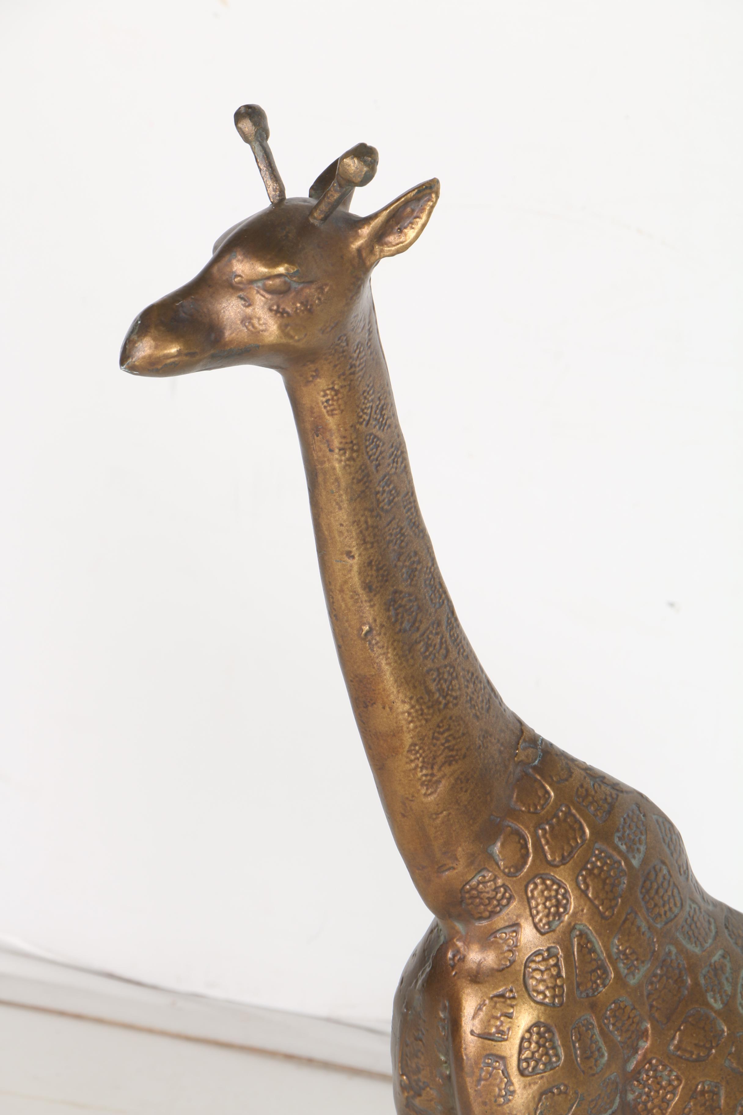 Bronze Finish Giraffe Statue
