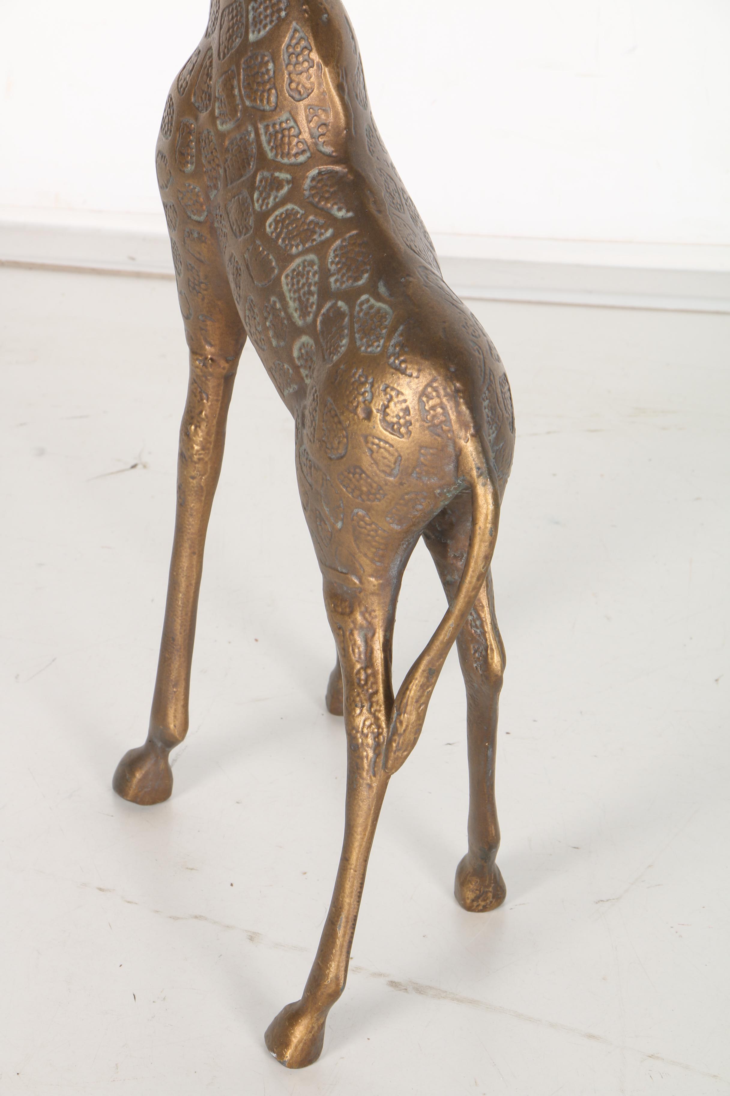 Bronze Finish Giraffe Statue