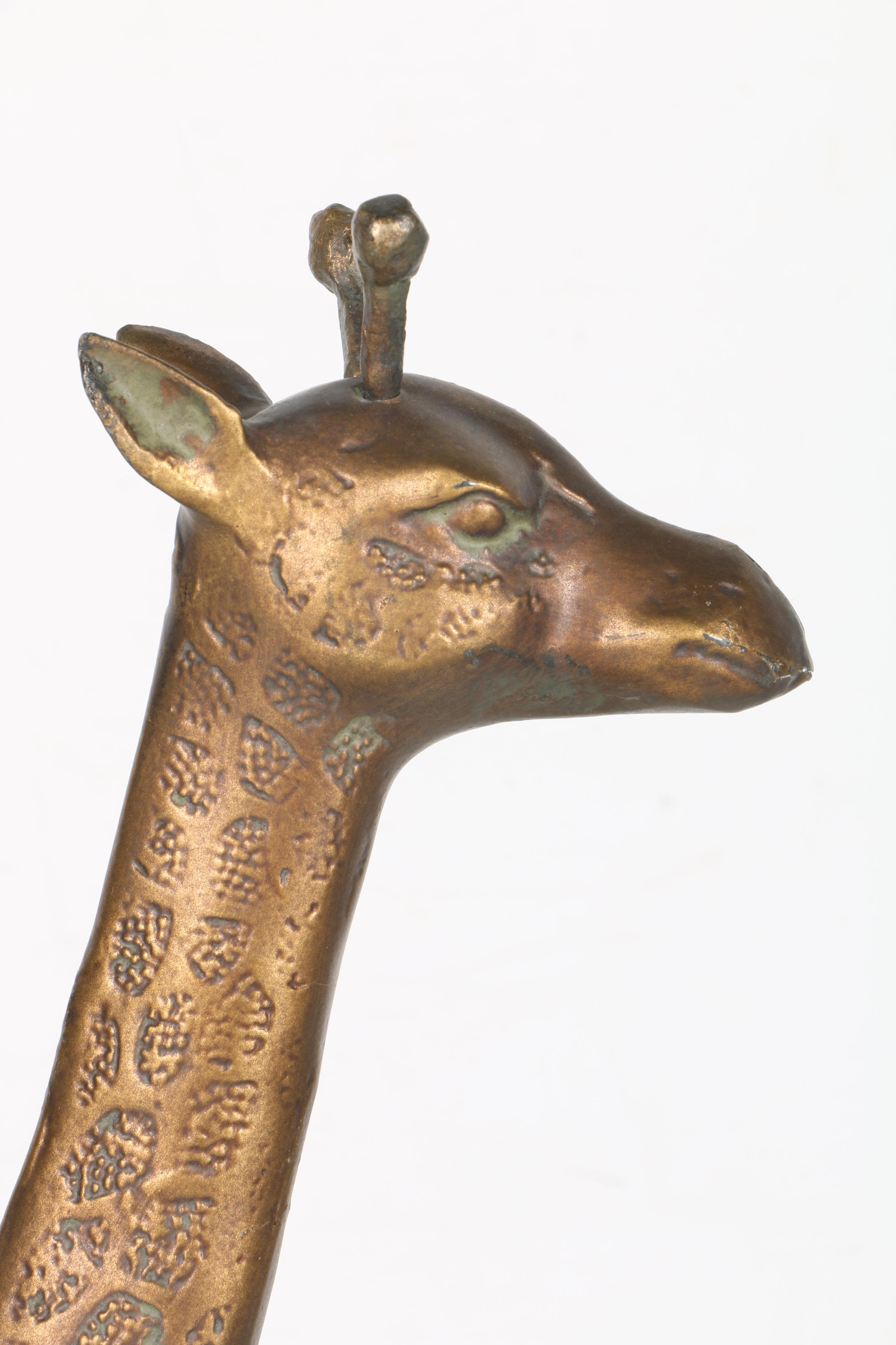 Bronze Finish Giraffe Statue