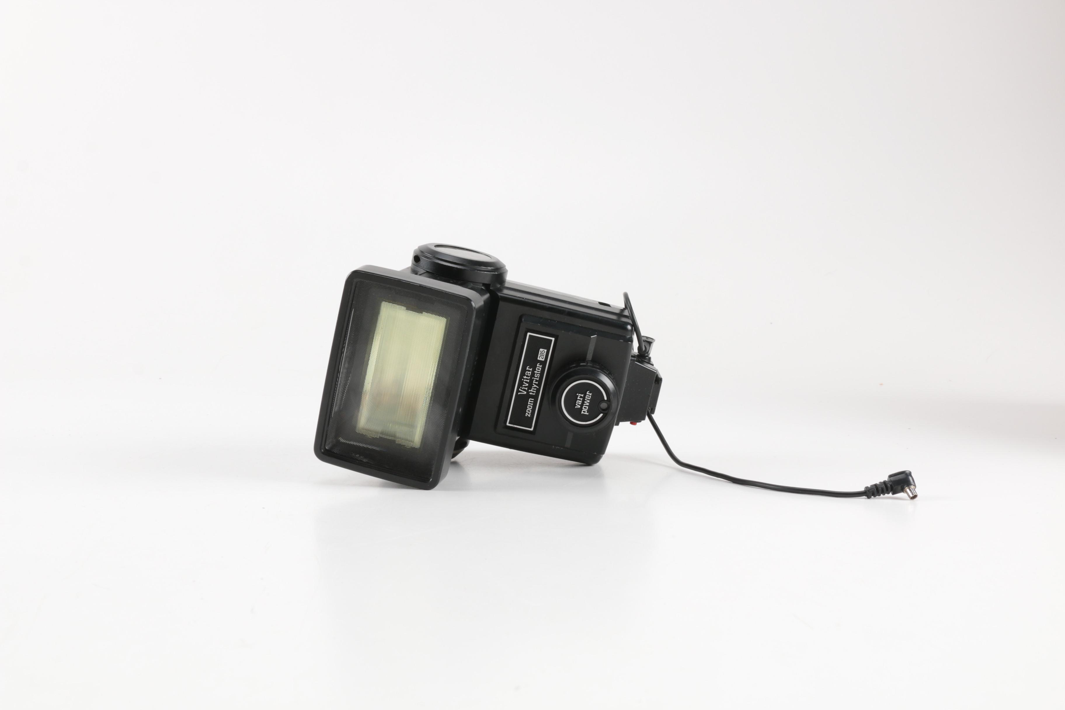 Minolta and Heiland Pentax Film Cameras with Accessories